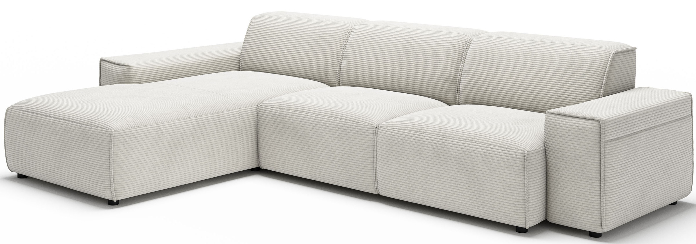andas Ecksofa »Glimminge auch in Breitcord, Feincord, Bouclé + Easy care-Bezug«, L-Form, Breite 294, Zierkissen