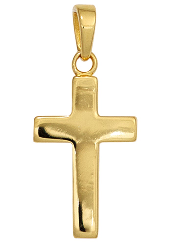 JOBO Kreuzanhänger »Anhänger Kreuz«, 925 Silber bestellen BAUR | vergoldet