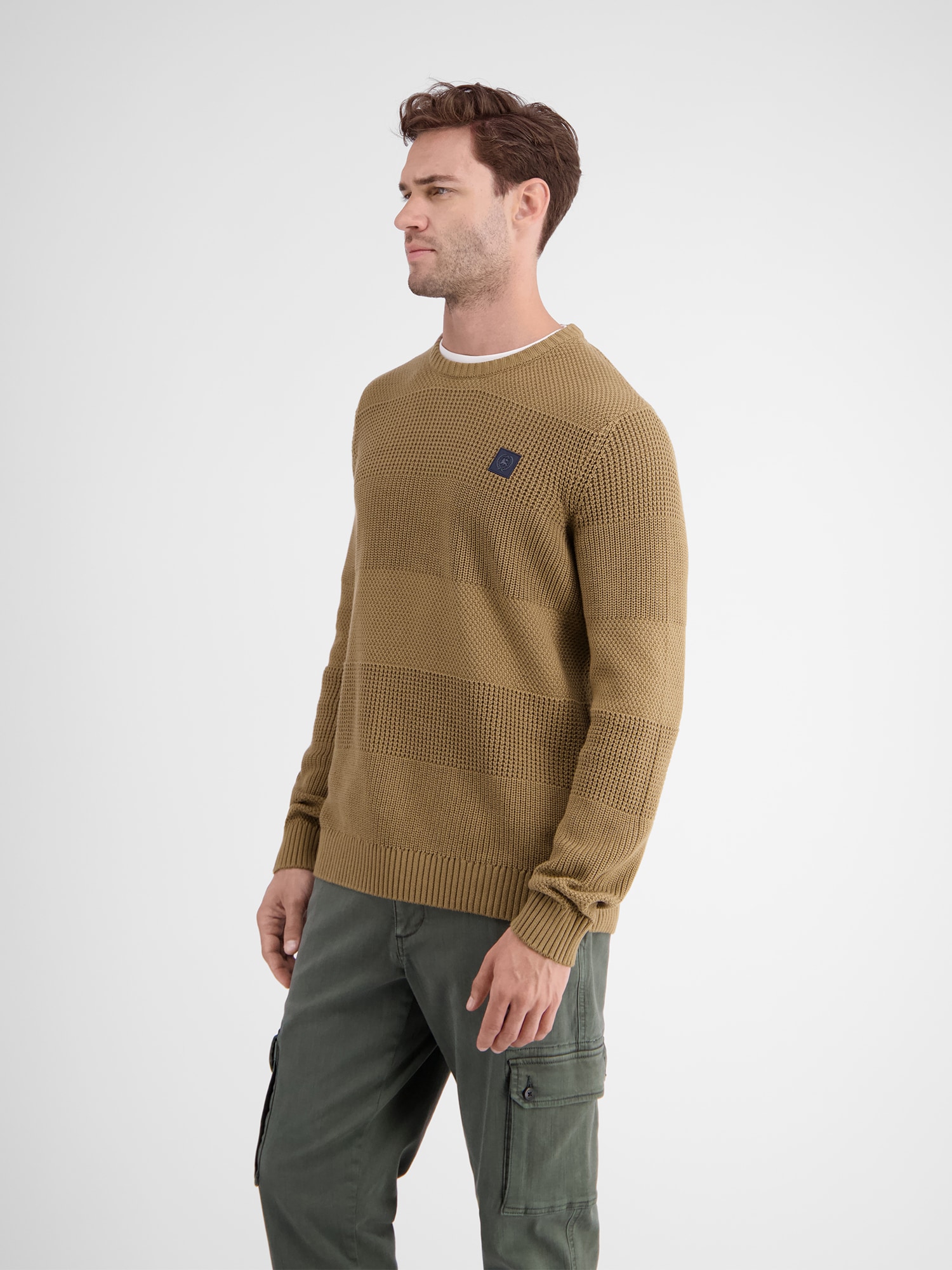 LERROS Strickpullover »LERROS Herren Pullover in Strukturstrickqualität«