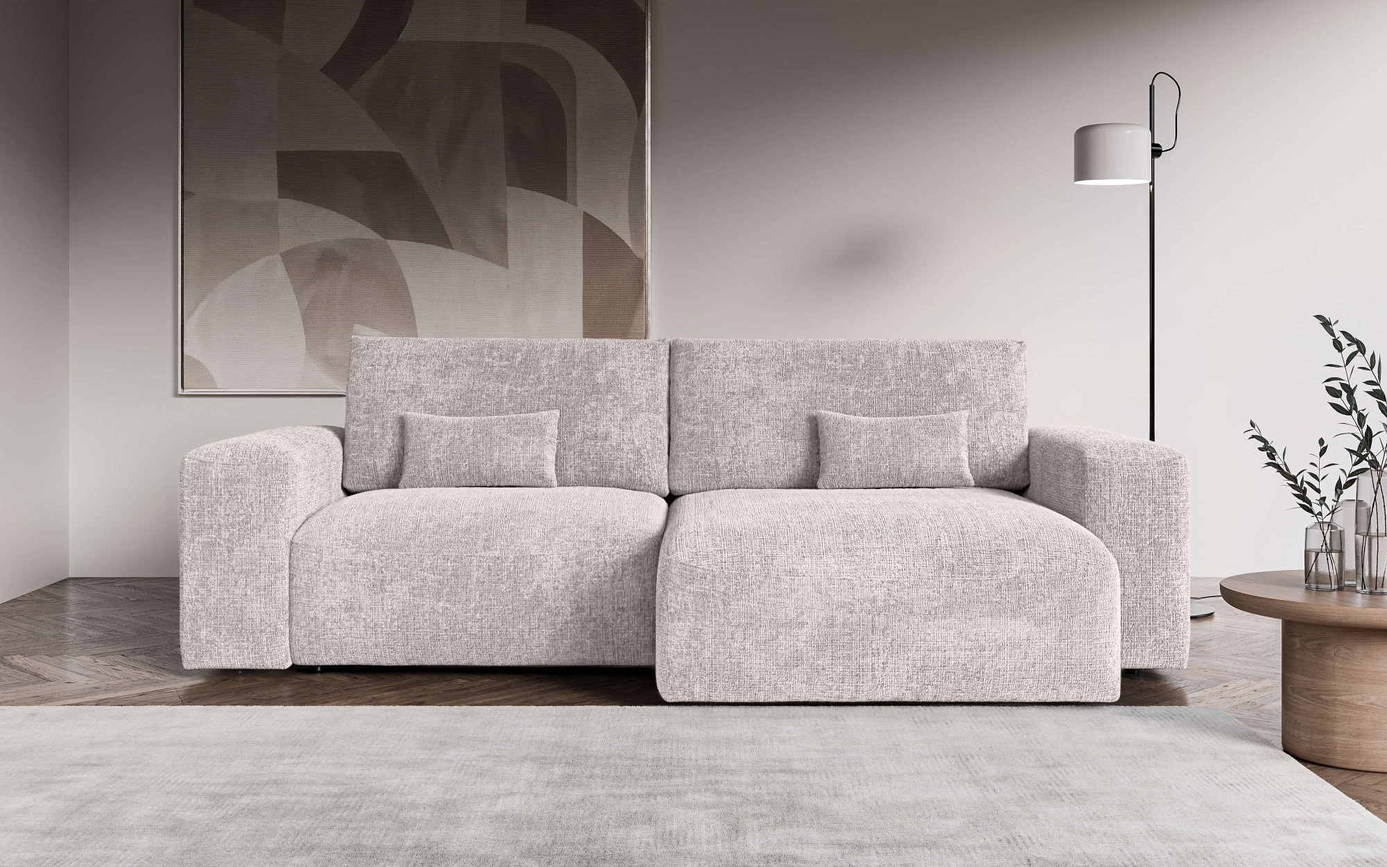 OTTO home Ecksofa "MATTS Schlafsofa mit Bettkasten, Maße B/T/H: 265/159/89 günstig online kaufen