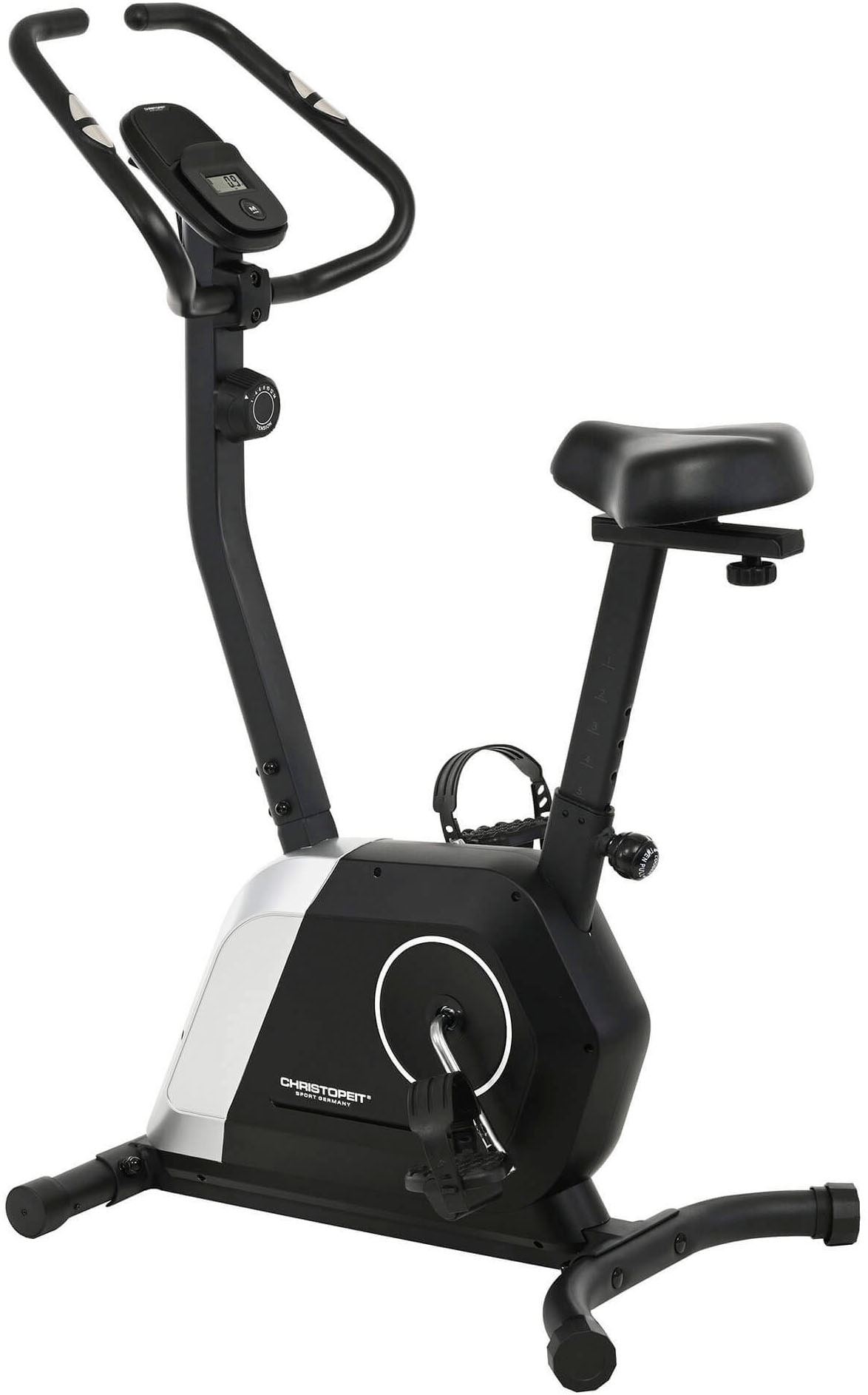 Heimtrainer "Heimtrainer Active", ohne Unterlegmatteschwarz, grau, CHRISTOPEIT SPORT, Heimtrainer, 110 kg max. Benutzergewicht, Fahrrad, 14