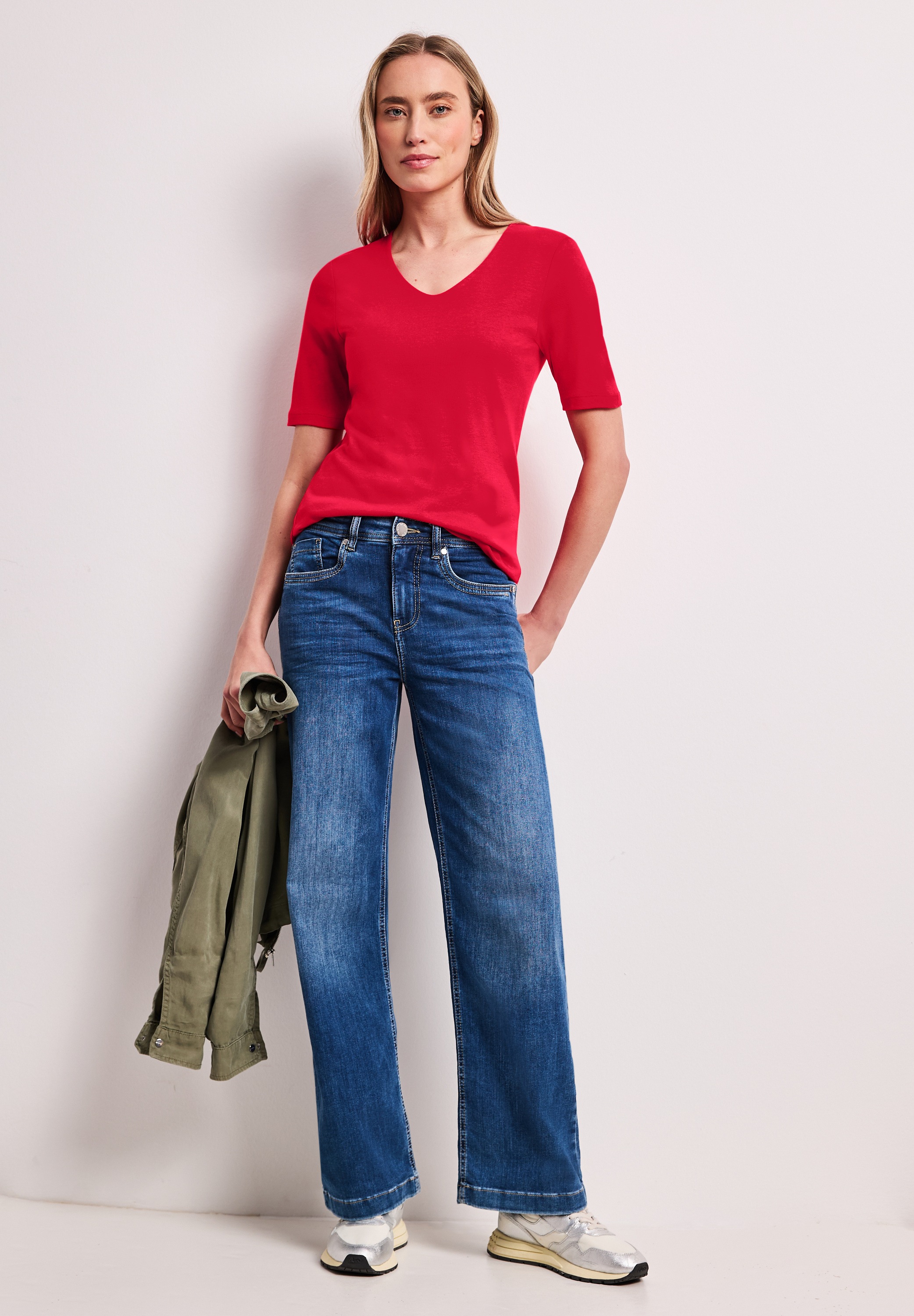 STREET ONE T-Shirt im soften Baumwoll-Mix