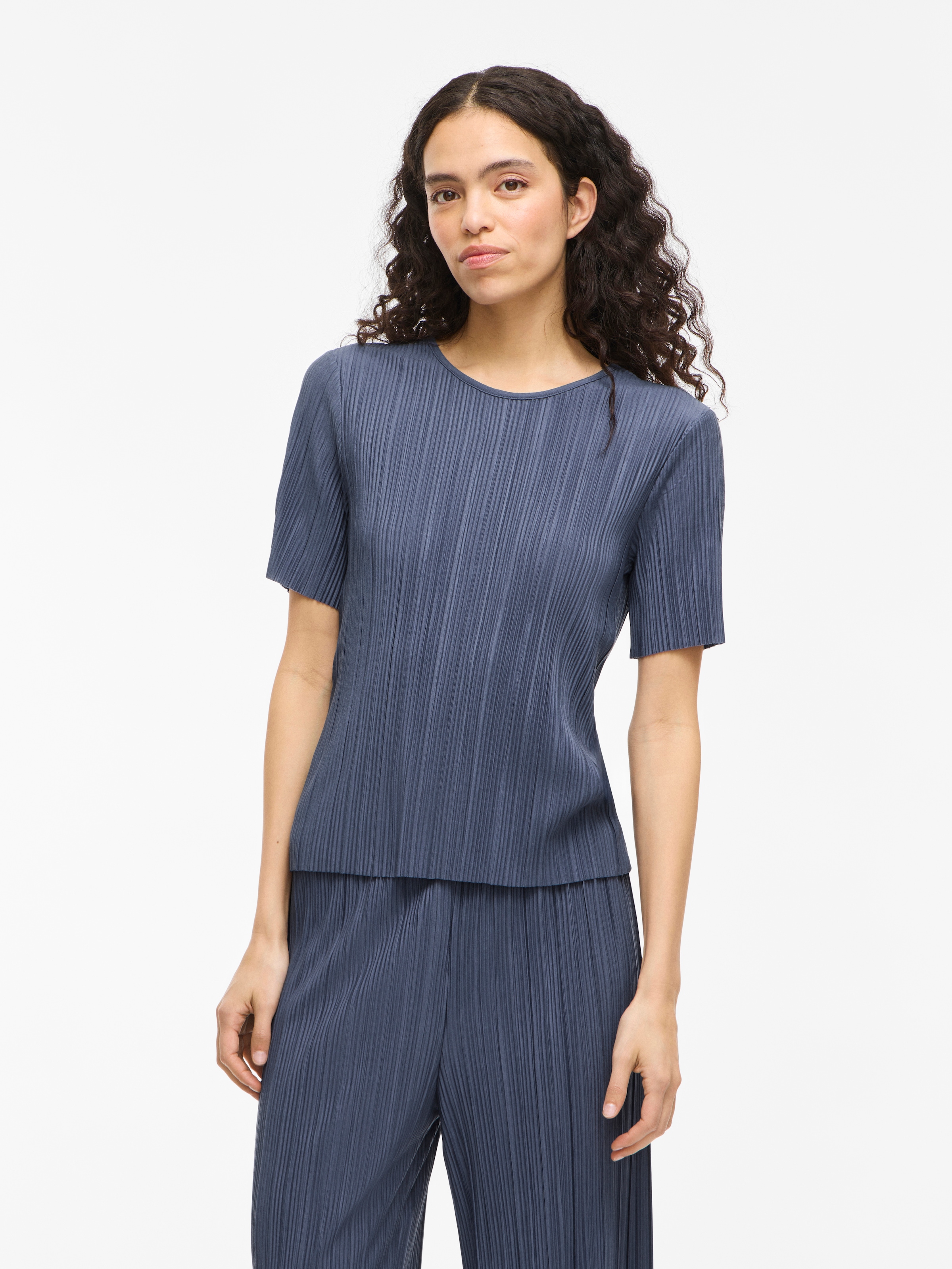 Vila Kurzarmshirt "VIPLISA O-NECK S/S TOP - NOOS" günstig online kaufen