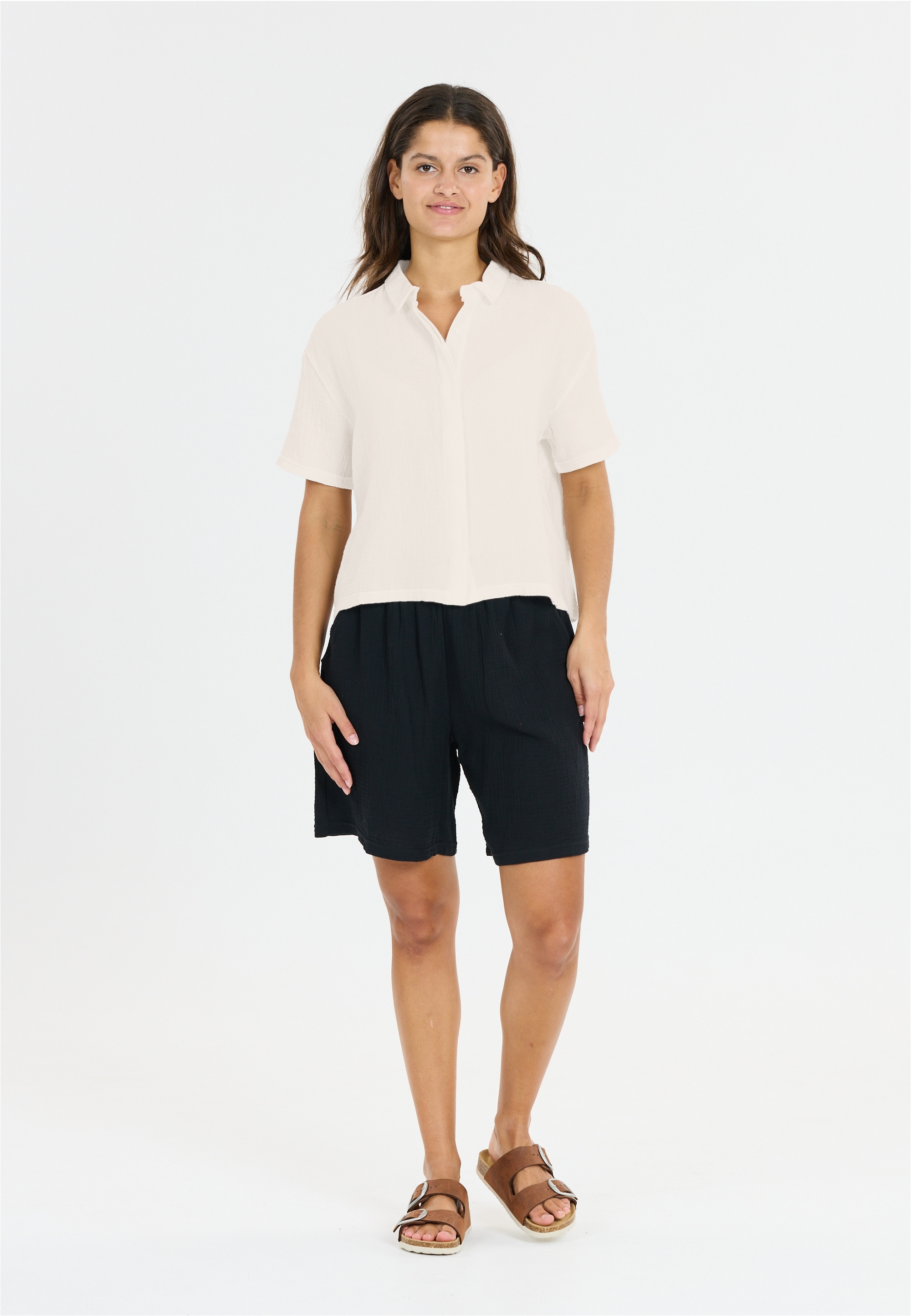 CRUZ Funktionsshirt »Melany«, aus atmungsaktivem Baumwollmaterial