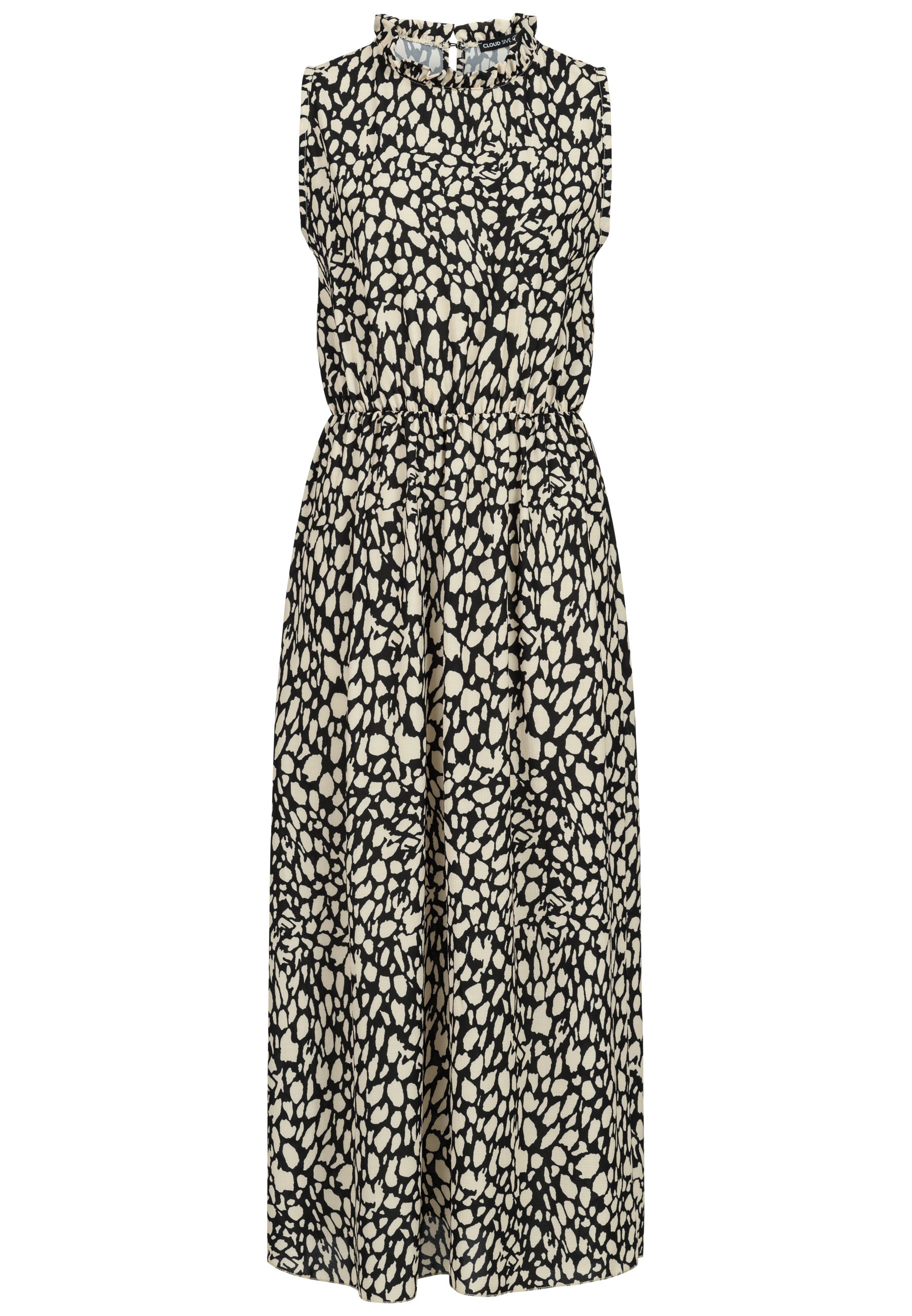 CLOUD 5IVE Shirtkleid "CLOUD 5IVE Maxi Dress with aop animal print" 1 Stk. tlg.