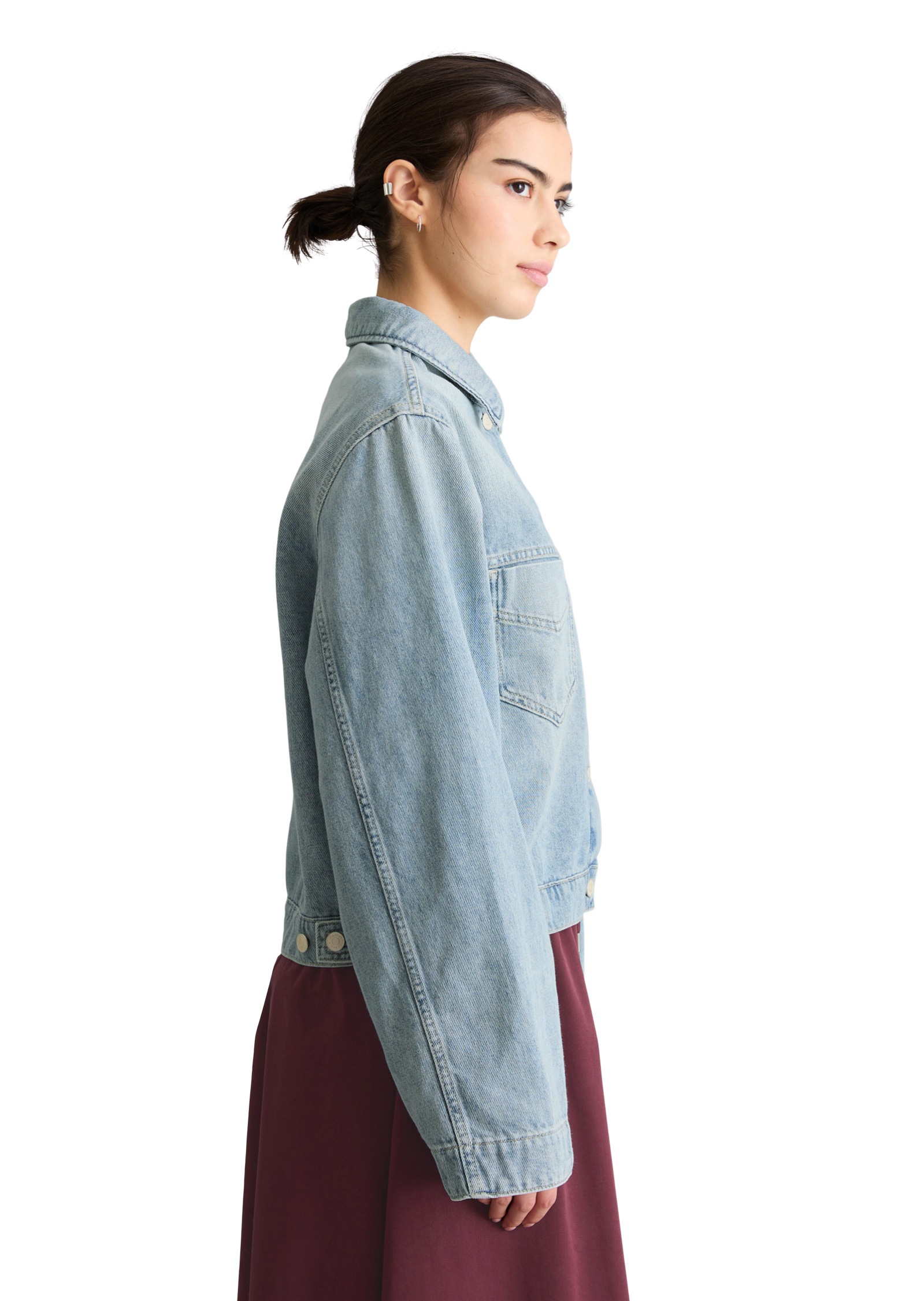 Marc OPolo DENIM Jeansjacke "aus reiner Baumwolle" ohne Kapuze günstig online kaufen