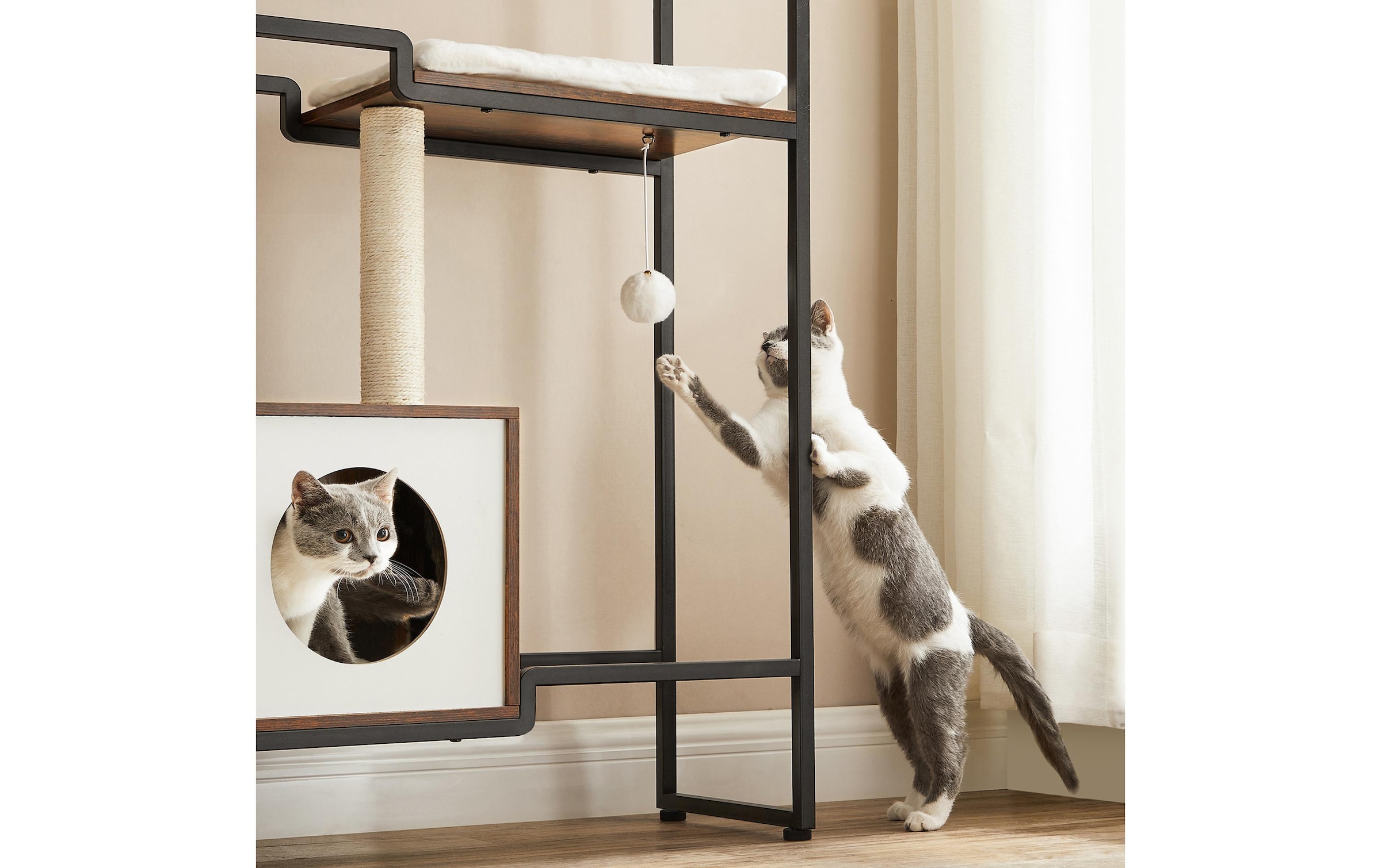 FEANDREA Kratzbaum »114 cm, Vintagebraun« 114 cm hoch