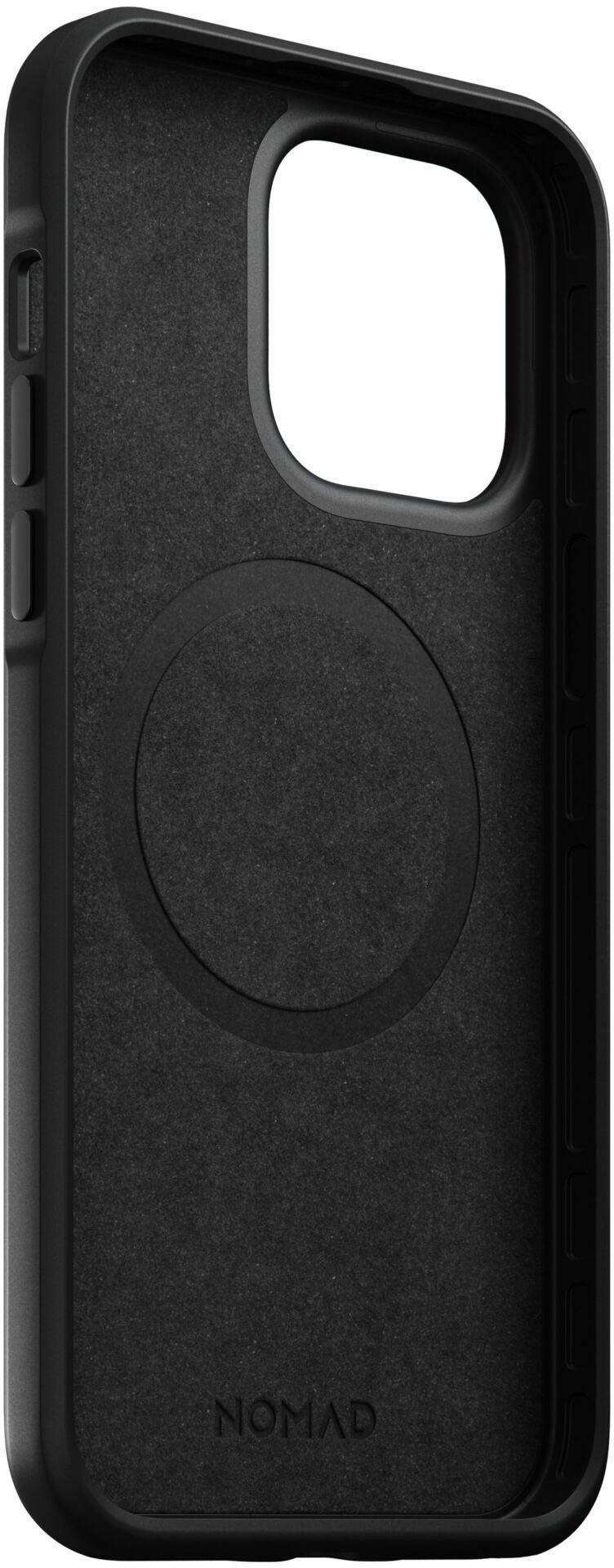 Nomad Handyhülle »Modern Leather Case iPhone 14 Pro Max«, Polycarbonat und hochwertigem Echtleder