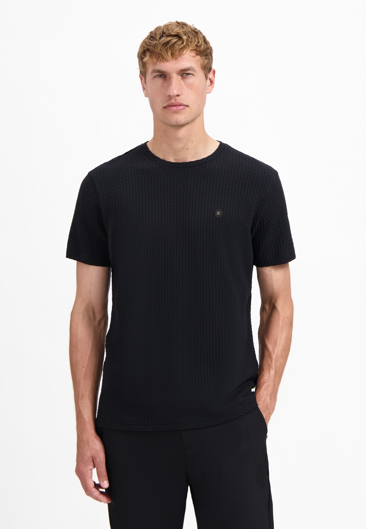 NO EXCESS T-Shirt "No Excess Strukturiertes T-Shirt" günstig online kaufen