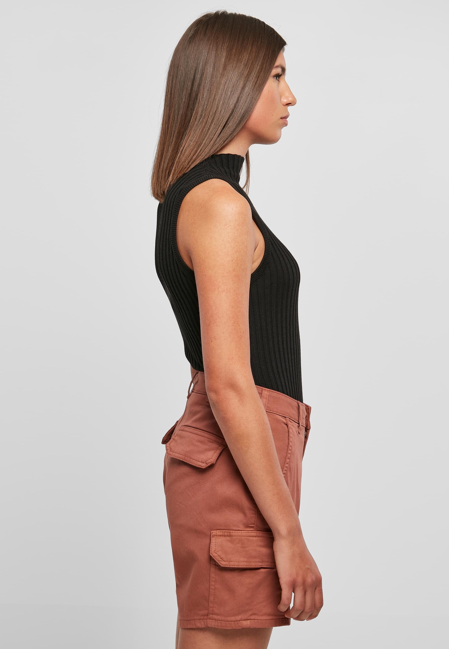 URBAN CLASSICS Muskelshirt »Urban Classics Damen Ladies Rib Knit Sleevless Body«, (1 tlg.)