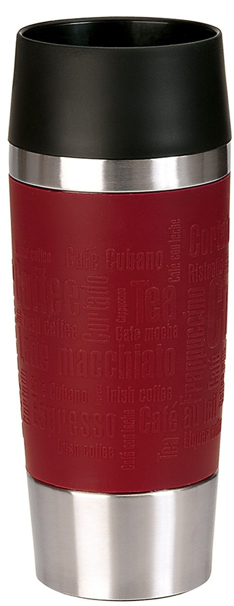 Emsa Thermobecher »Travel Mug«, (1 tlg.), Edelstahl, 360°Trinköffnung, 4h heiß/8h kalt, 360 ml