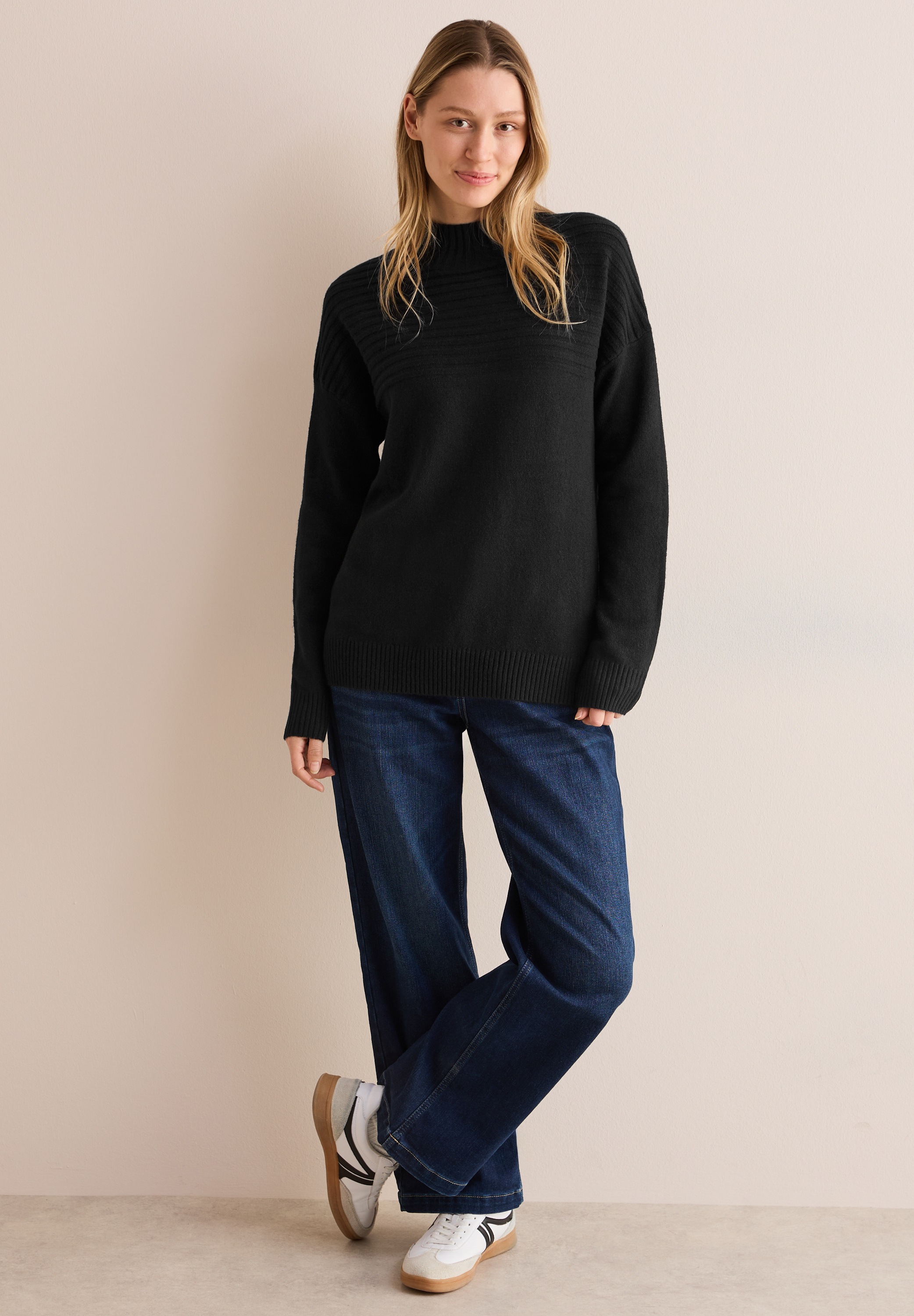 Cecil Strickpullover, mit Kontrastdetails