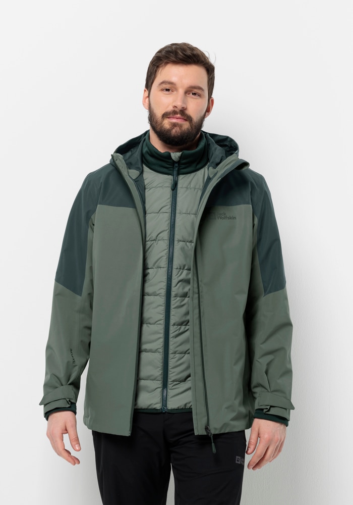 Jack Wolfskin 3-in-1-Funktionsjacke "GLAABACH 3IN1 JKT M", mit Kapuze