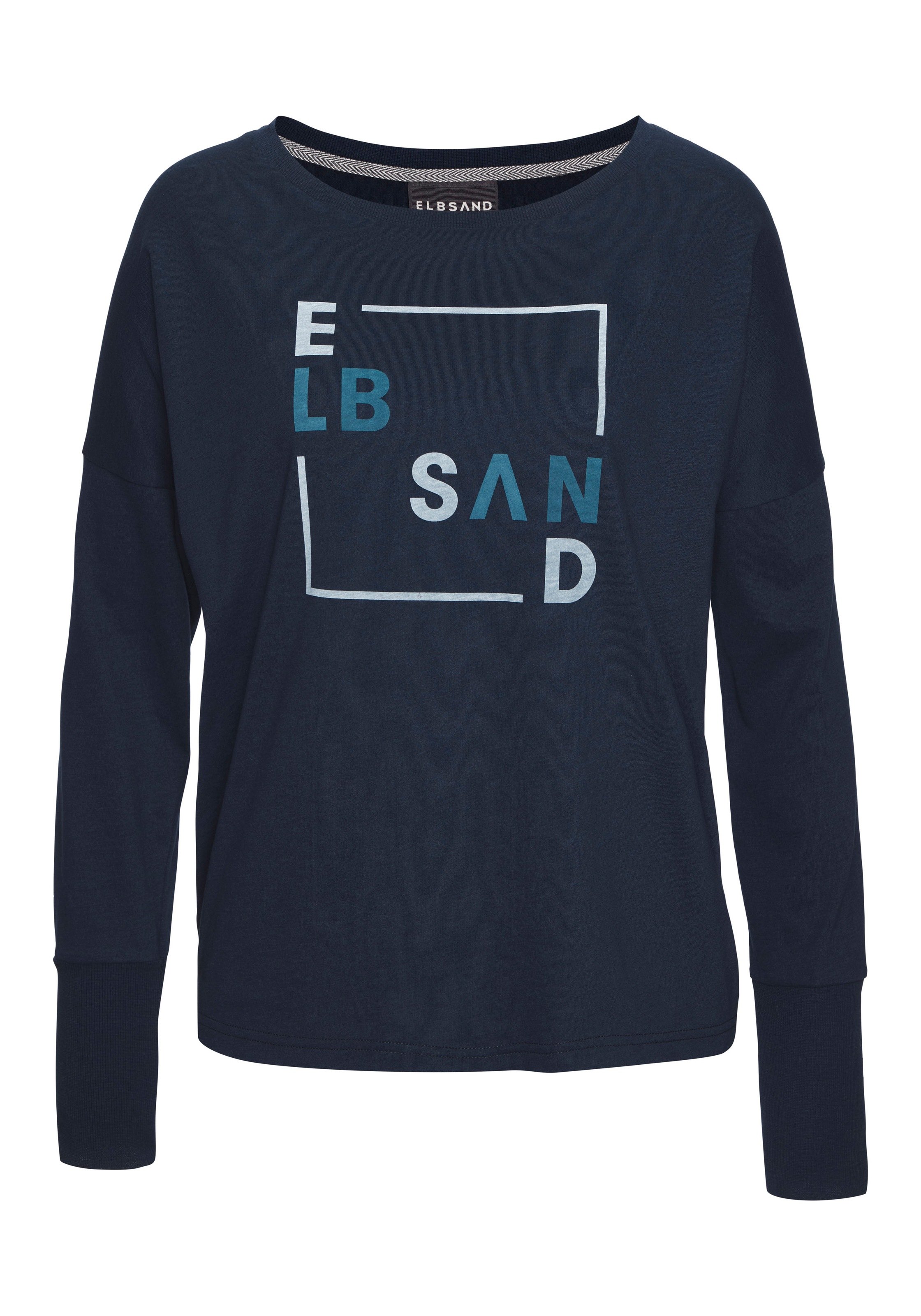 Elbsand Langarmshirt, mit Frontdruck, Longsleeve, lockerer Schnitt günstig online kaufen