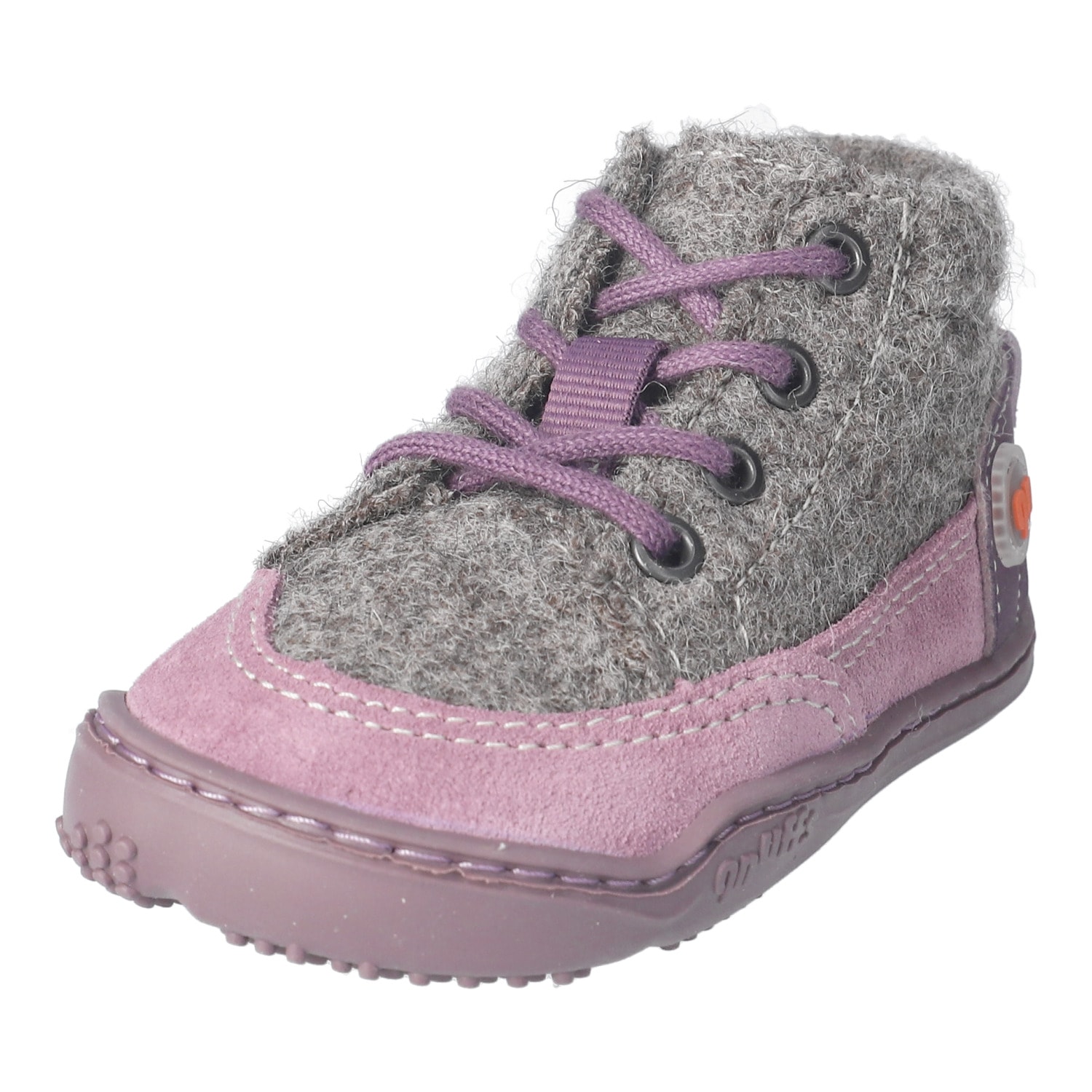 qnuffs Barfußschuh »WEIDE«  Schnürschuh mit Namenschild an der Rückseite