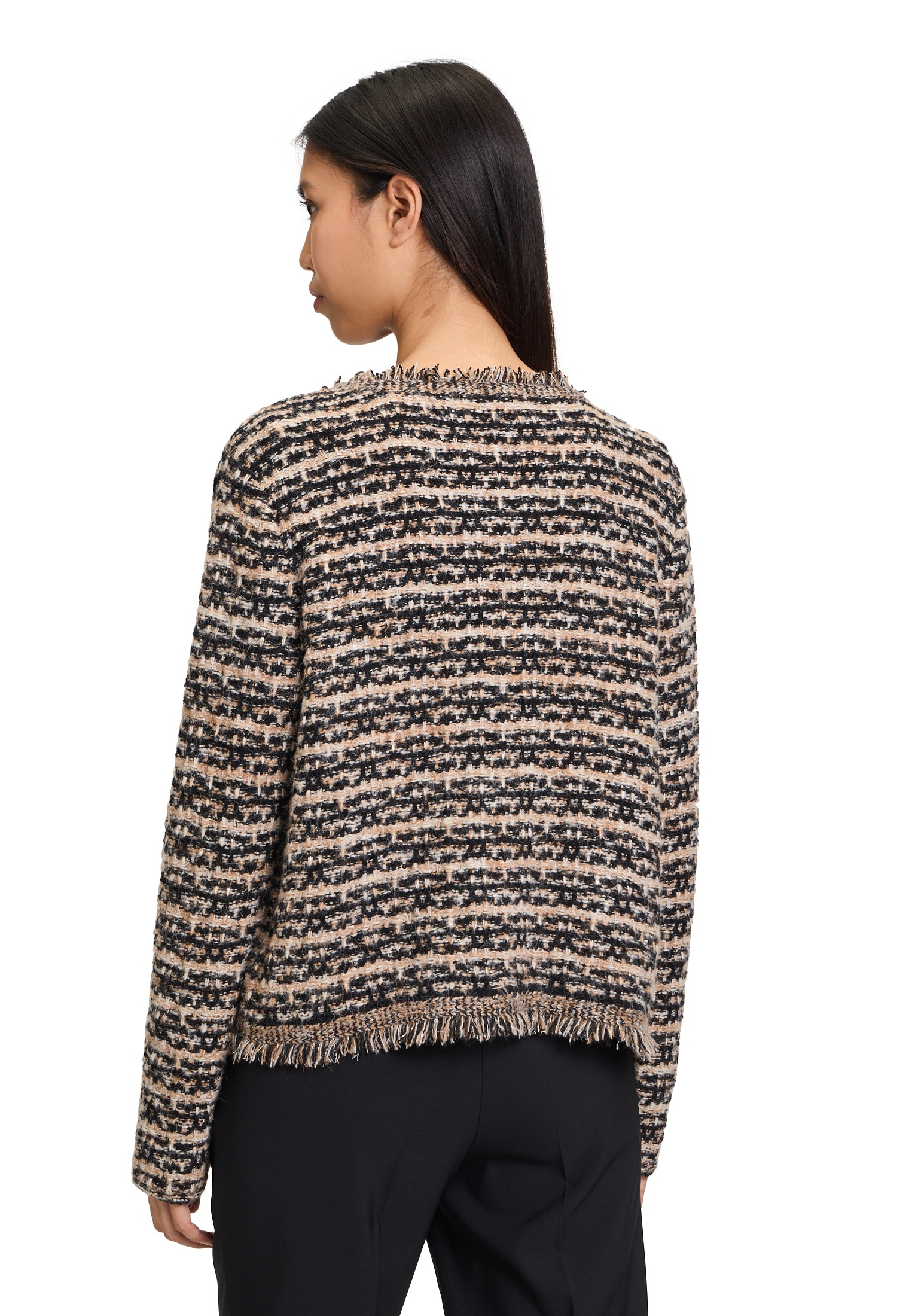 Betty Barclay Strickjacke »Betty Barclay Strick-Cardigan mit Fransen«, Glitzer