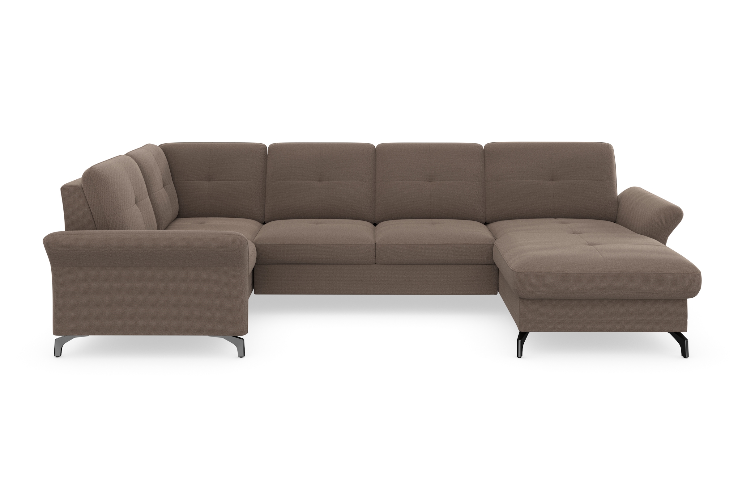 Home affaire Wohnlandschaft "Calando U-Form" wahlweise mit Bettfunktion, Be günstig online kaufen