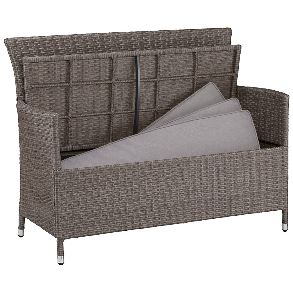 Technik & Freizeit Garten & Balkon KONIFERA Gartenlounge-Bank »Mailand«, Kunststoff, 113,5x89,5x47,5 cm Technik & Freizeit Garten & Balkon KONIFERA Gartenlounge-Bank »Mailand«, Kunststoff, 113,5x89,5x47,5 cm