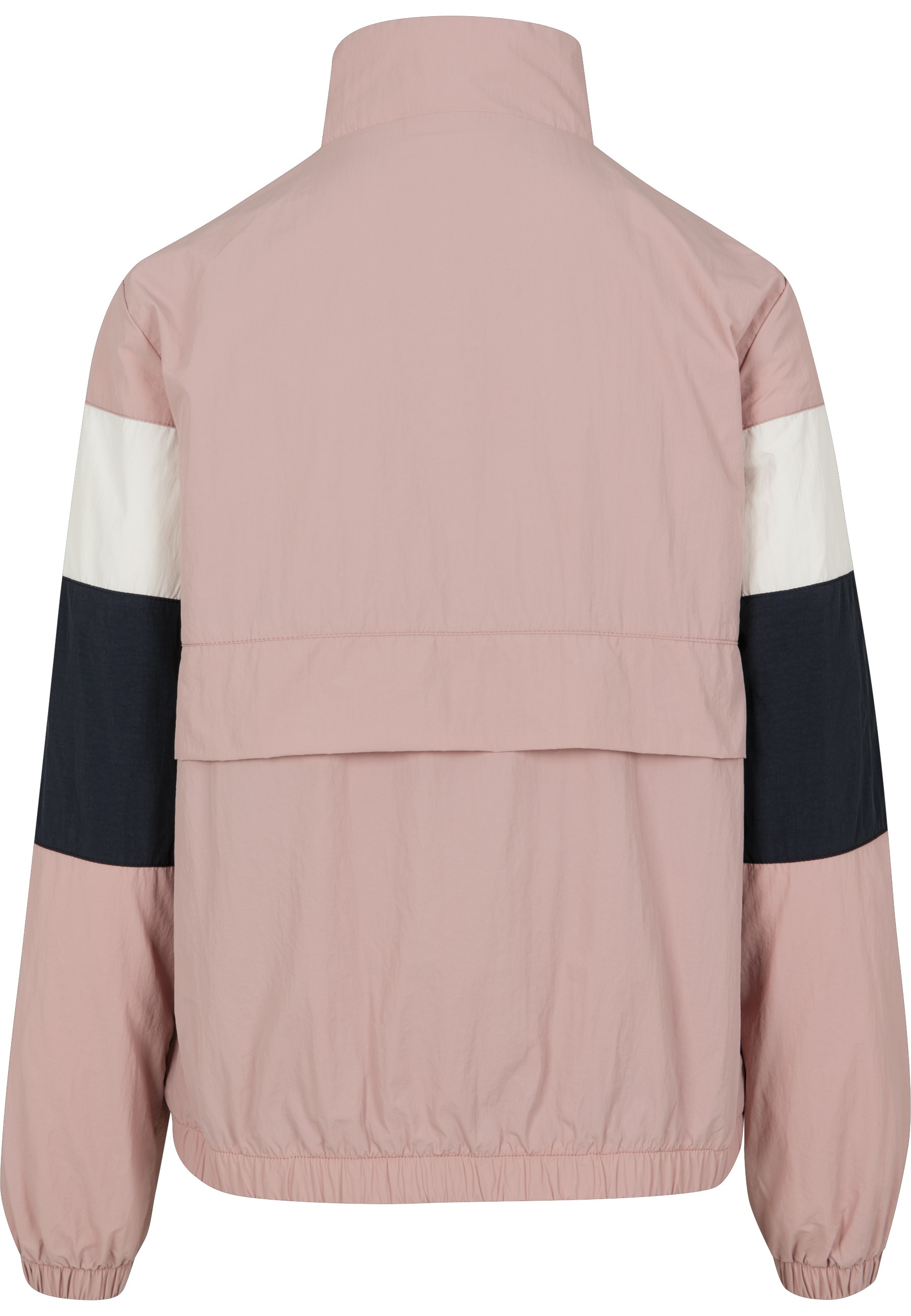 URBAN CLASSICS Allwetterjacke »Urban Classics Damen Ladies 3-Tone Crinkle Track Jacket« 1 Stk. tlg. ohne Kapuze