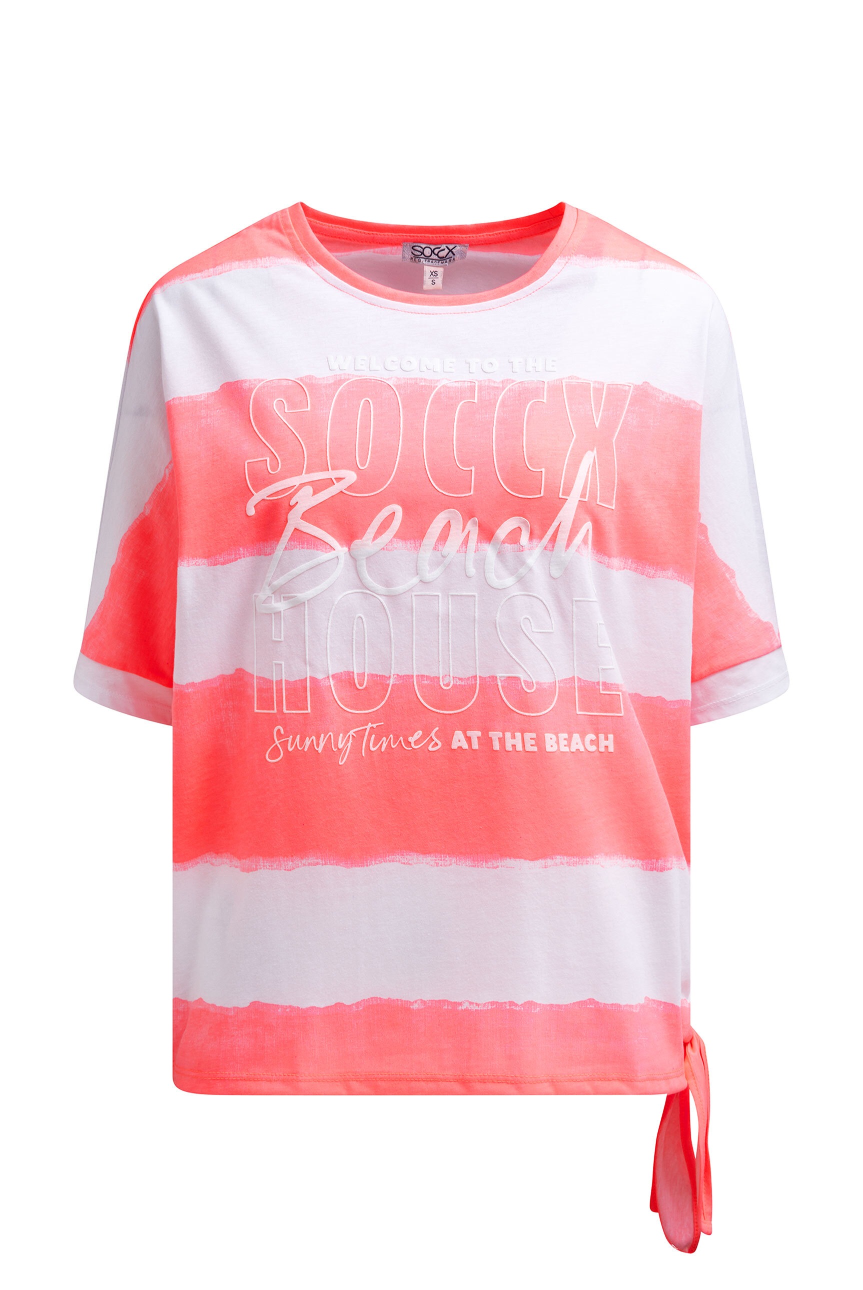 SOCCX Rundhalsshirt mit Baumwolle