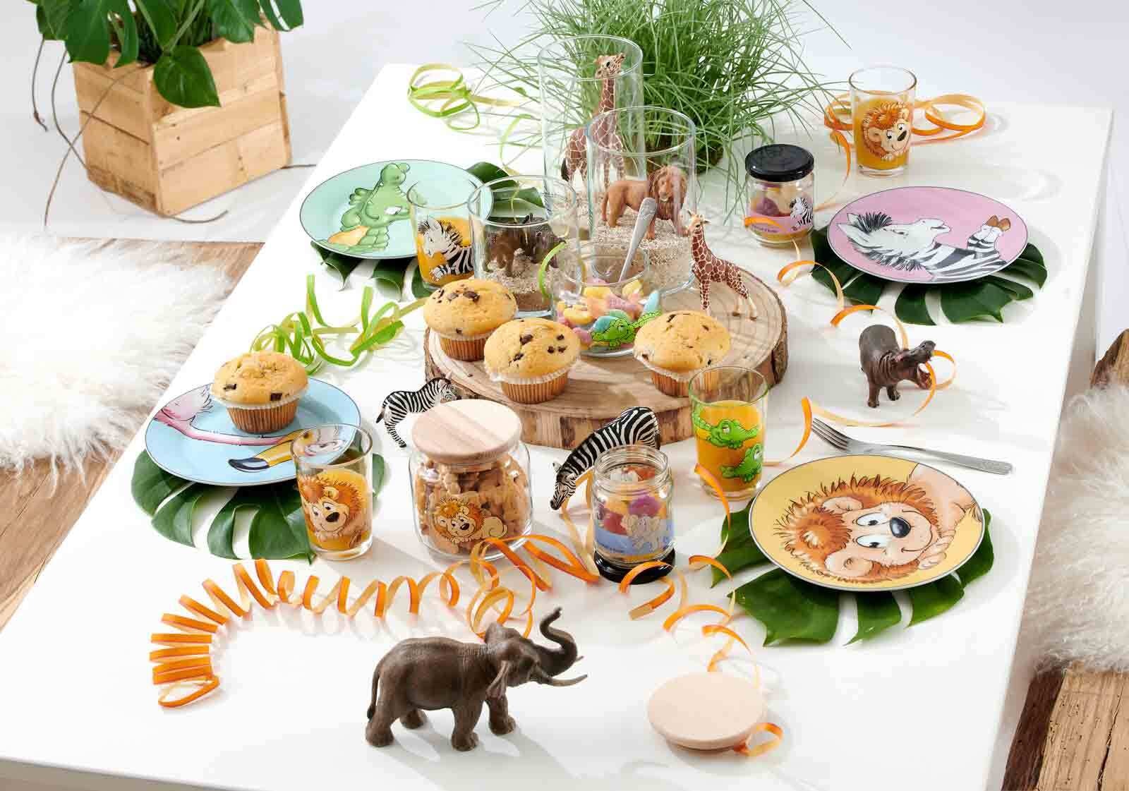 Ritzenhoff & Breker Kinderbecher »Kindergläser Dschungeltiere 205 ml 6er Set bunt«