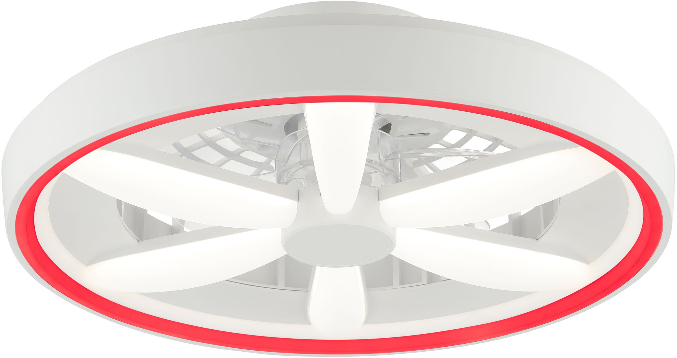 Brilliant LED Deckenleuchte »Gaiano«, 1 flammig, Ø 48cm mit Ventilator, 6400 lm, dimmbar, RGB, 2700-6500 K