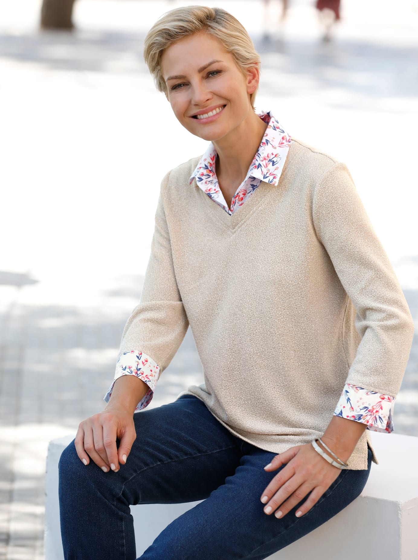 Classic Basics 2-in-1-Shirt "Shirt" 1 Stk. tlg. günstig online kaufen