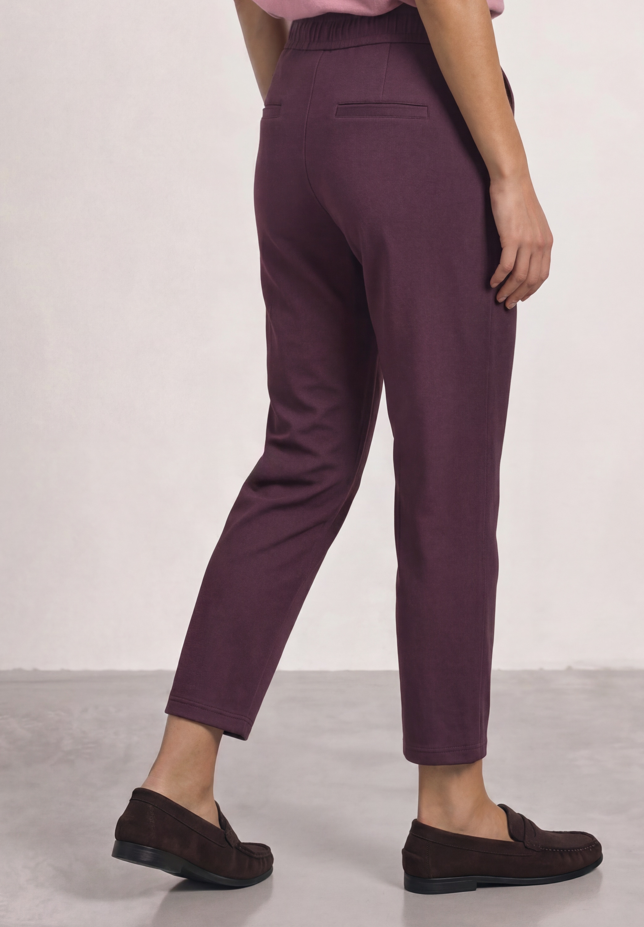 STREET ONE Stoffhose  mit Schnallen