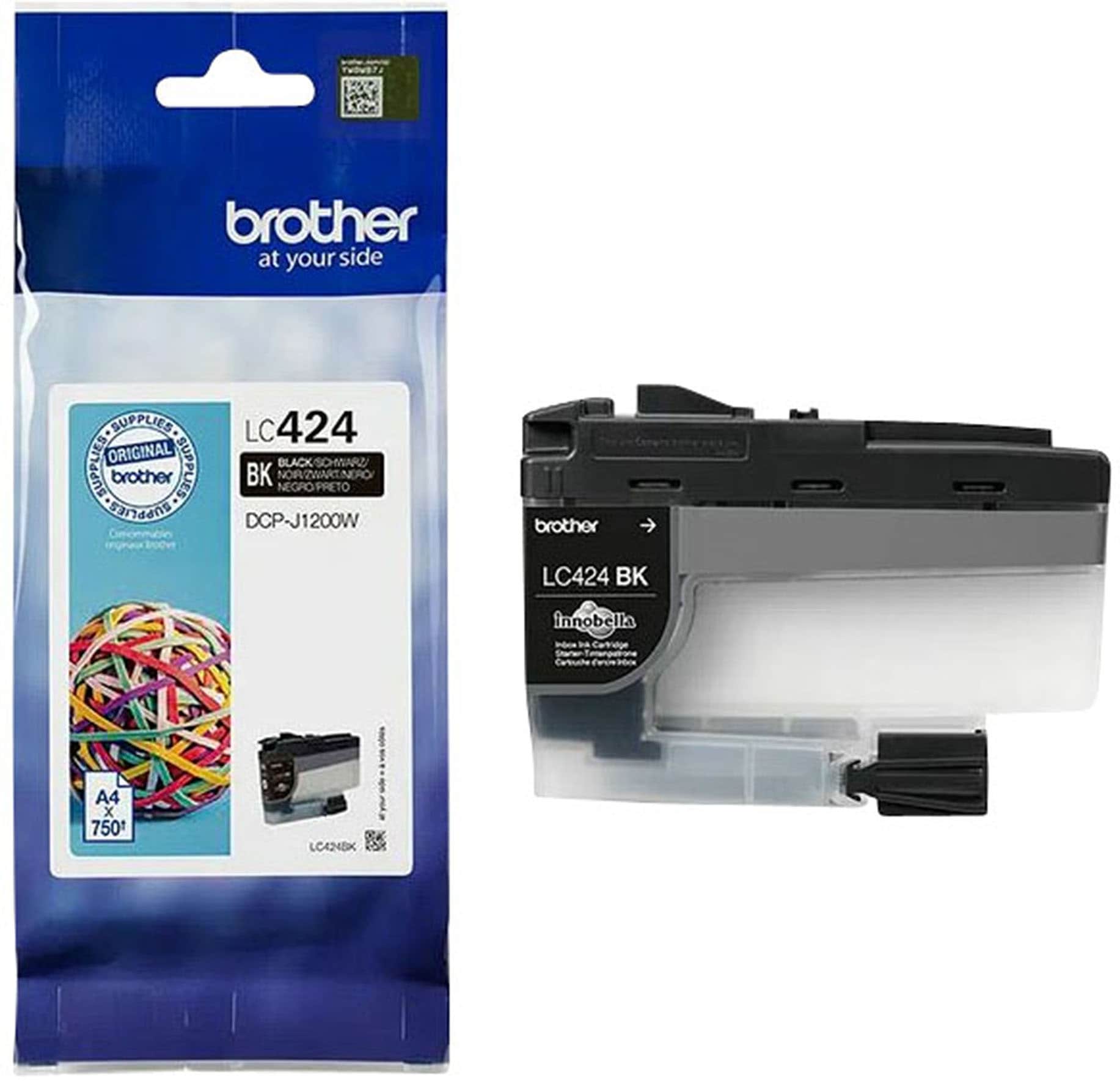 BROTHER Tintenpatrone "LC-424BK", schwarz, Tintenpatronen