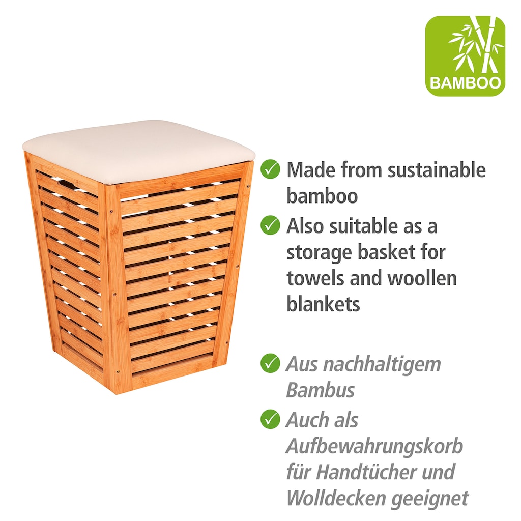 WENKO Wäschekorb »Bambusa«