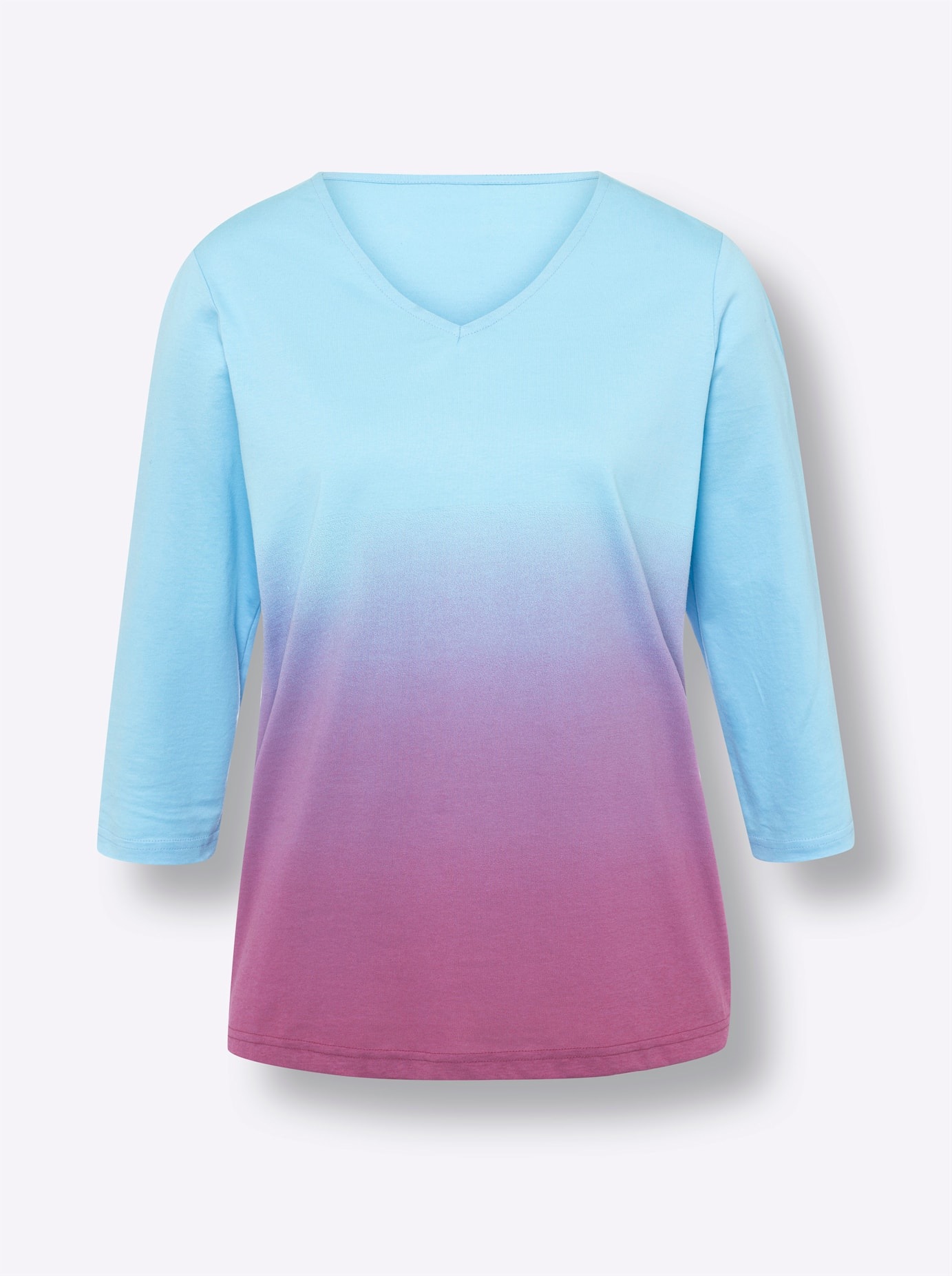 Classic Basics 3/4 Sleeve Shirt Women's Pink Size 40 2