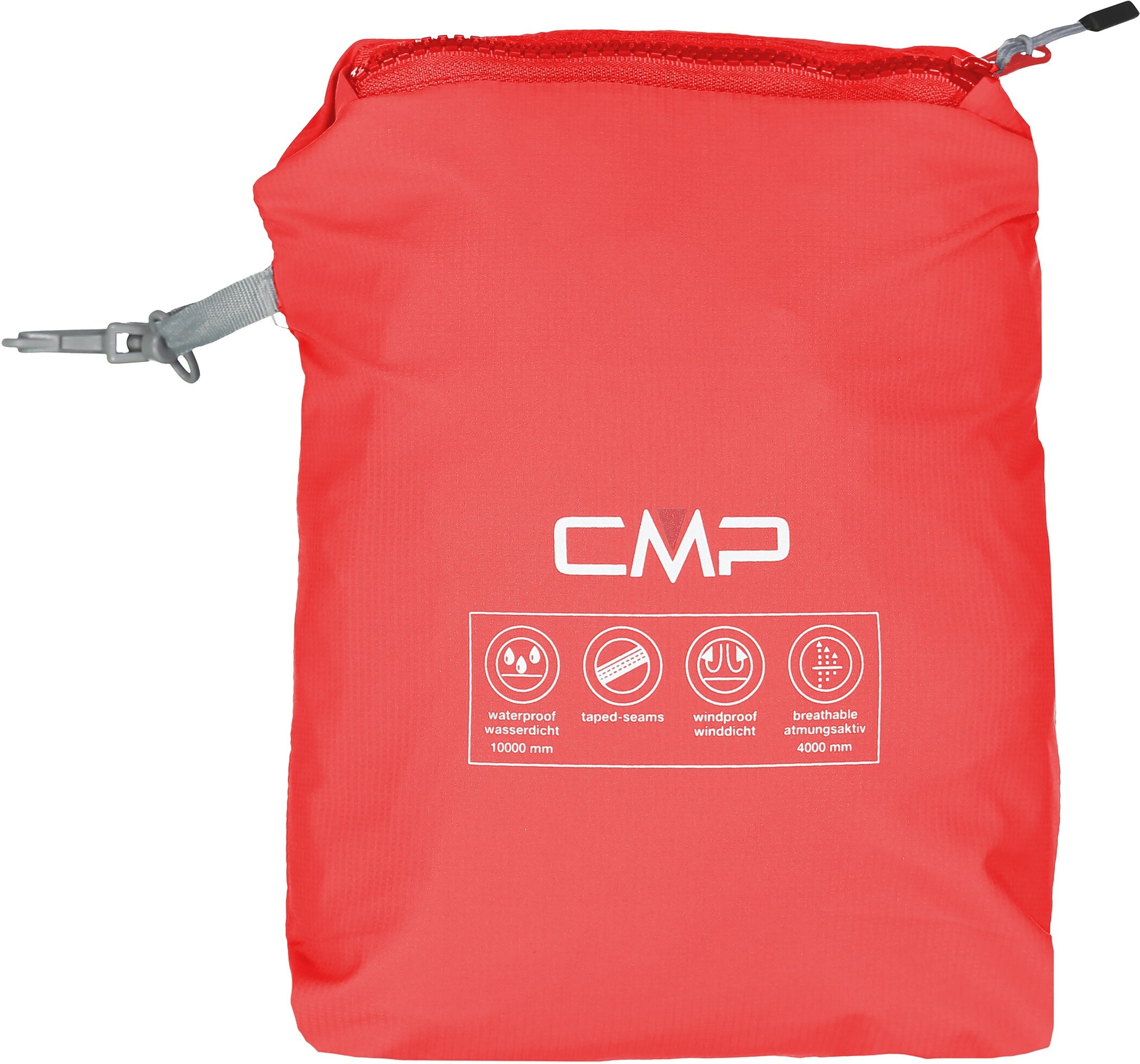CMP Regenjacke mit Kapuze Atmungsaktiv & Winddicht & Wasserdicht, Übergangsjacke