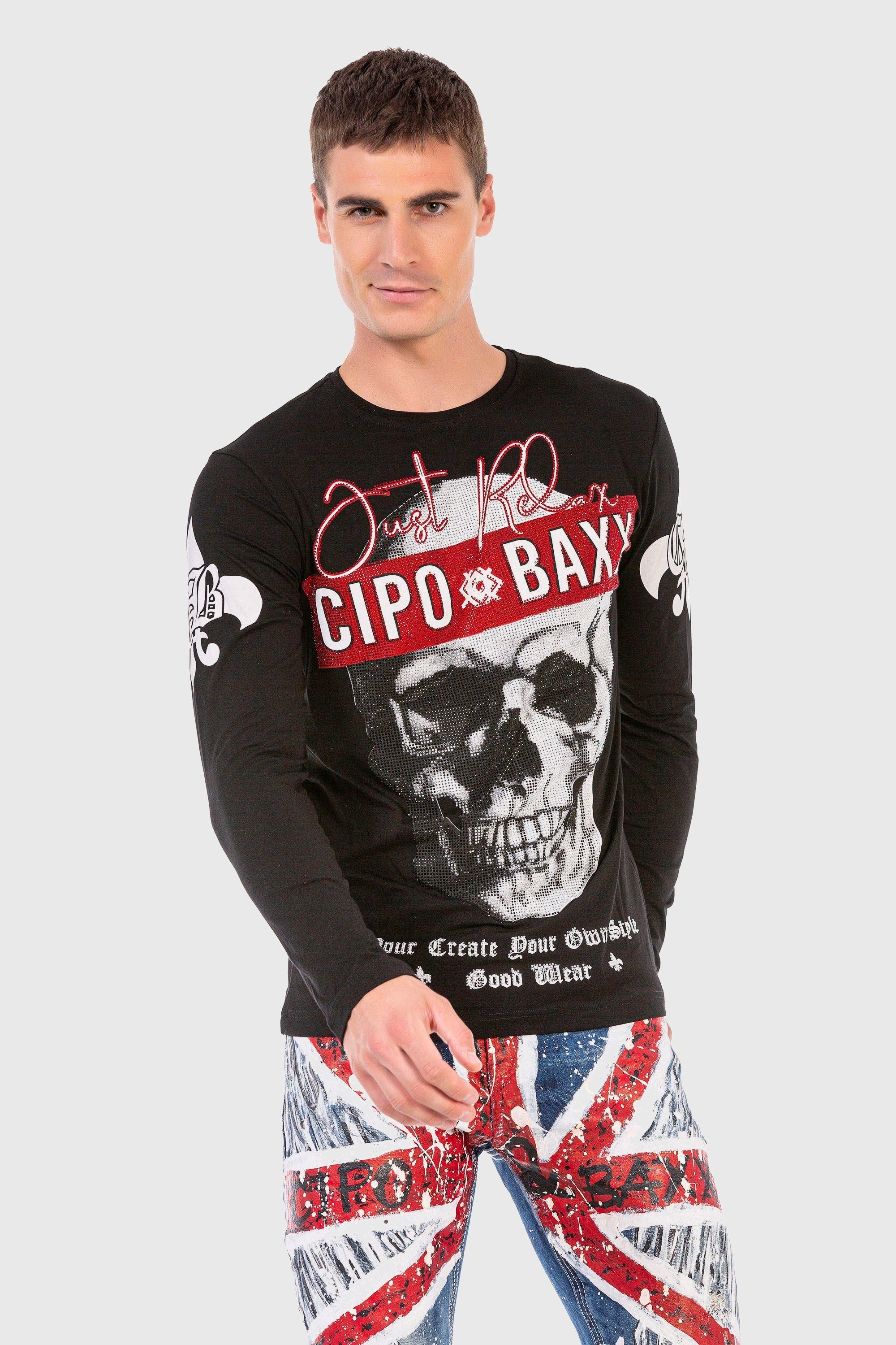 Cipo & Baxx T-Shirt »Sweatshirts«, mit coolem Print