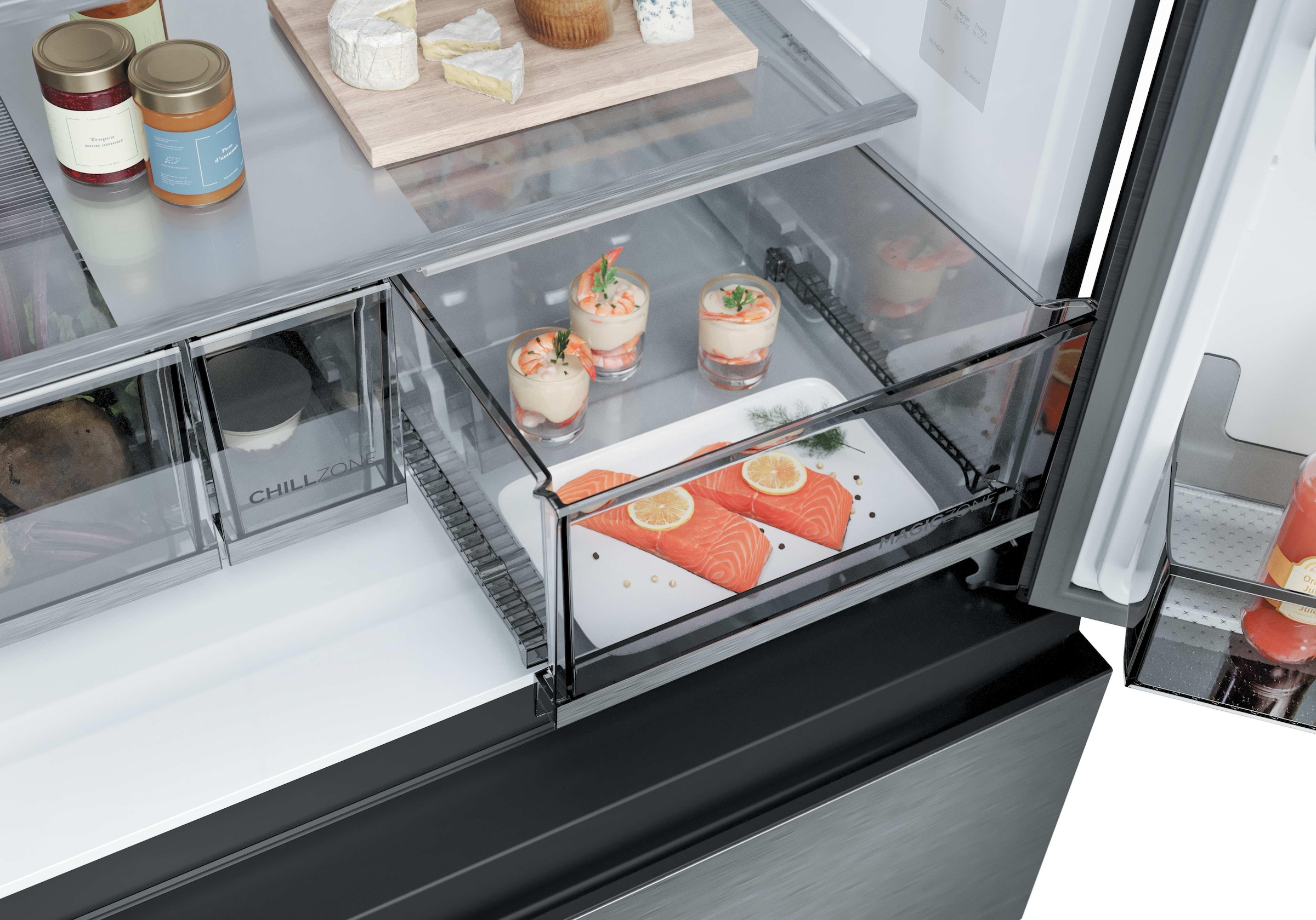 Haier Multi Door ERROR:#N/A »HFR59F18CWMM« 182,5 cm hoch 90,5 cm breit Wasserdispenser mit Tank