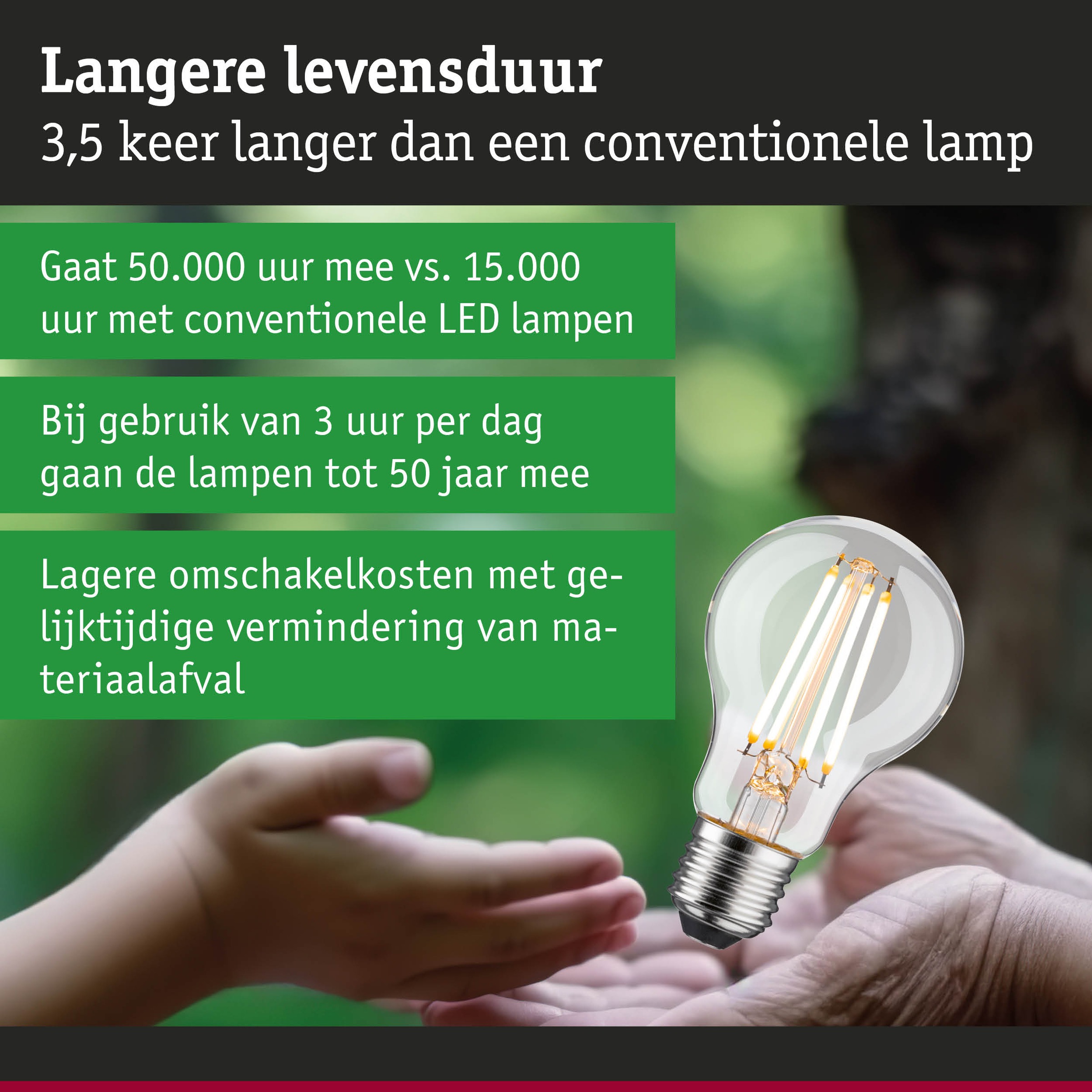Paulmann LED-Leuchtmittel »Eco-Line Filament 230V LED Birne E27 1055lm 5,7W 3000K dimmbar Klar«, E27, 1 St., Warmweiß