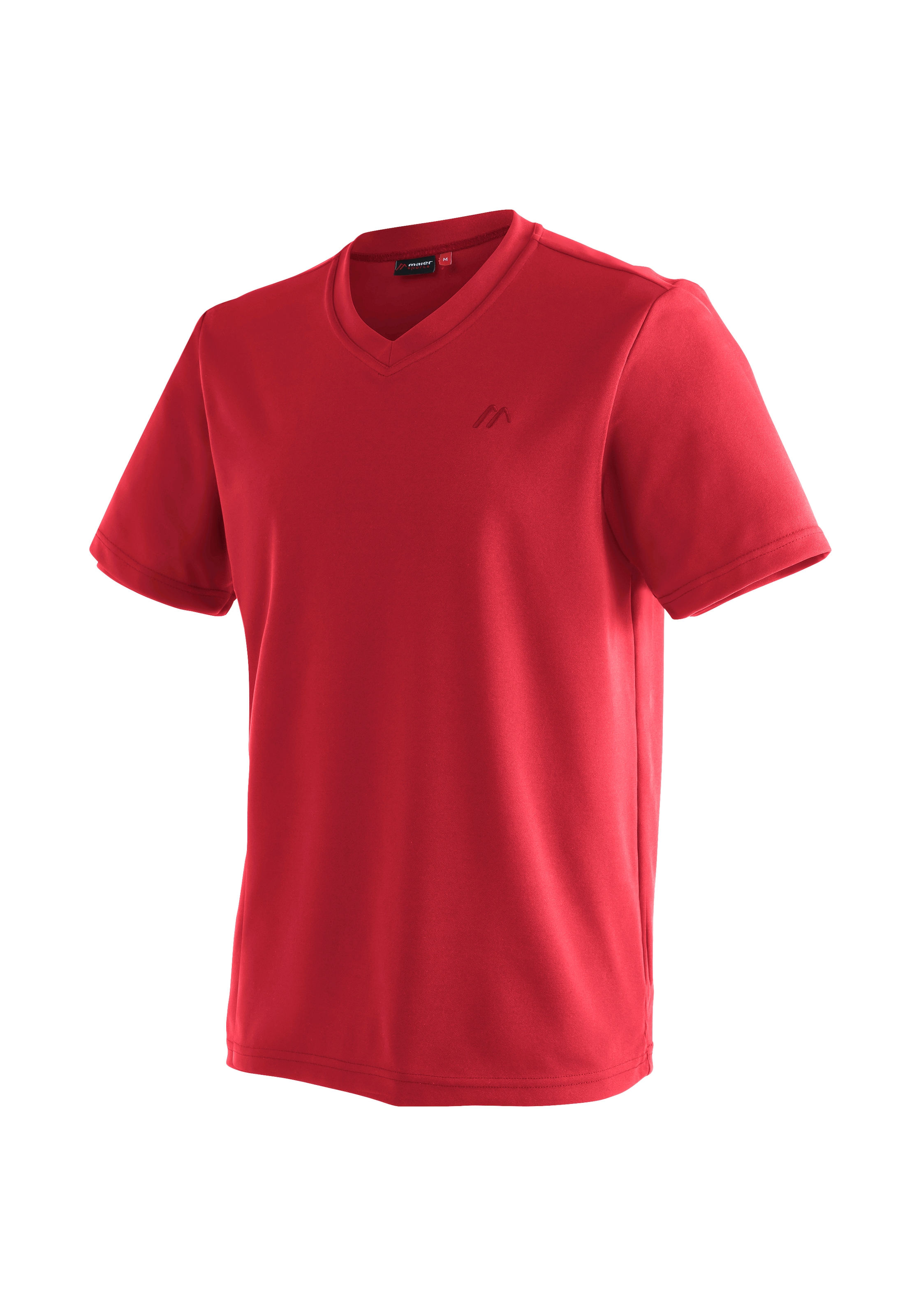 Maier Sports "Wali" Herren Kurzarmshirt, leichtes Sommer Funktionsshirt, V-Ausschnitt