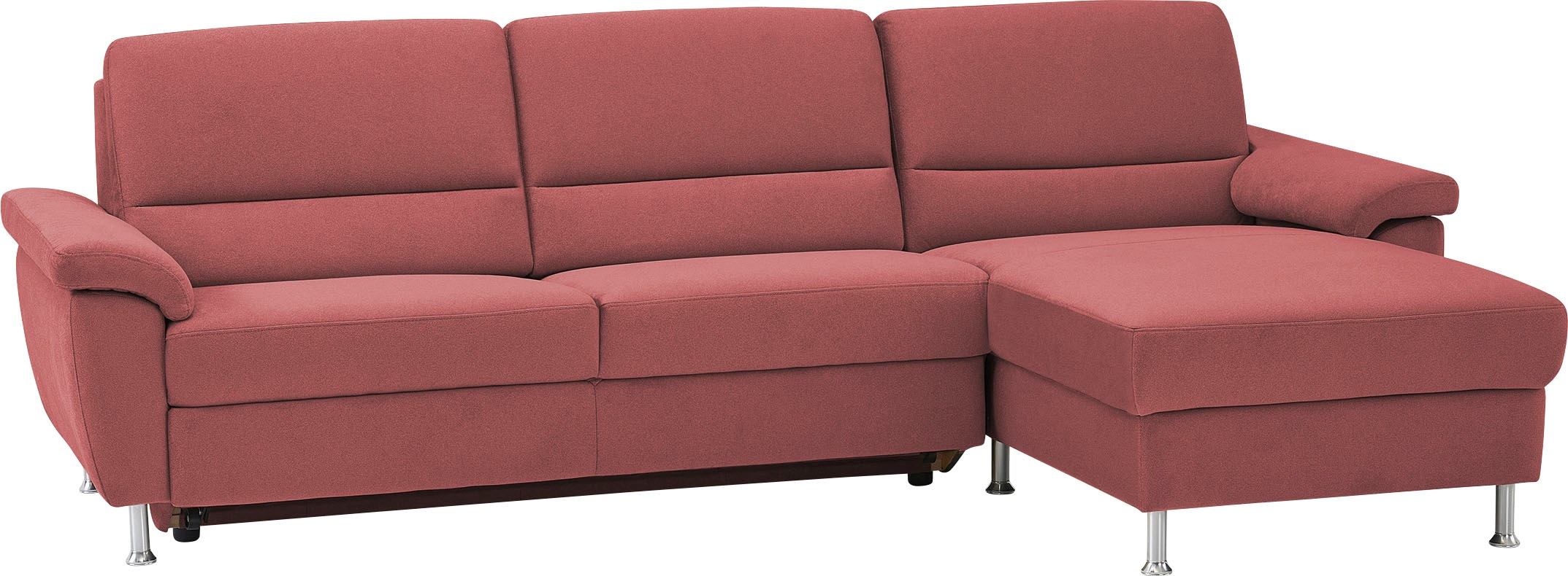 CALIZZA INTERIORS Ecksofa »Onyx L-Form«, Recamiere links oder rechts, wahlweise mit Bettfunktion, Breite 270 cm