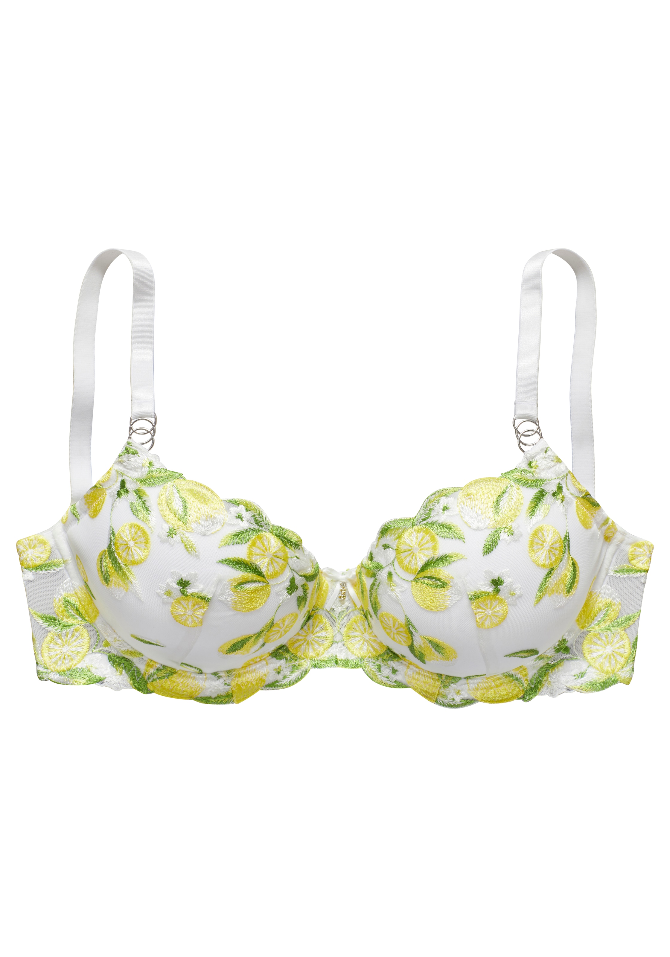 Vivance Schalen-BH Bügel, Zitronen-Stickereispitze, sexy Dessous