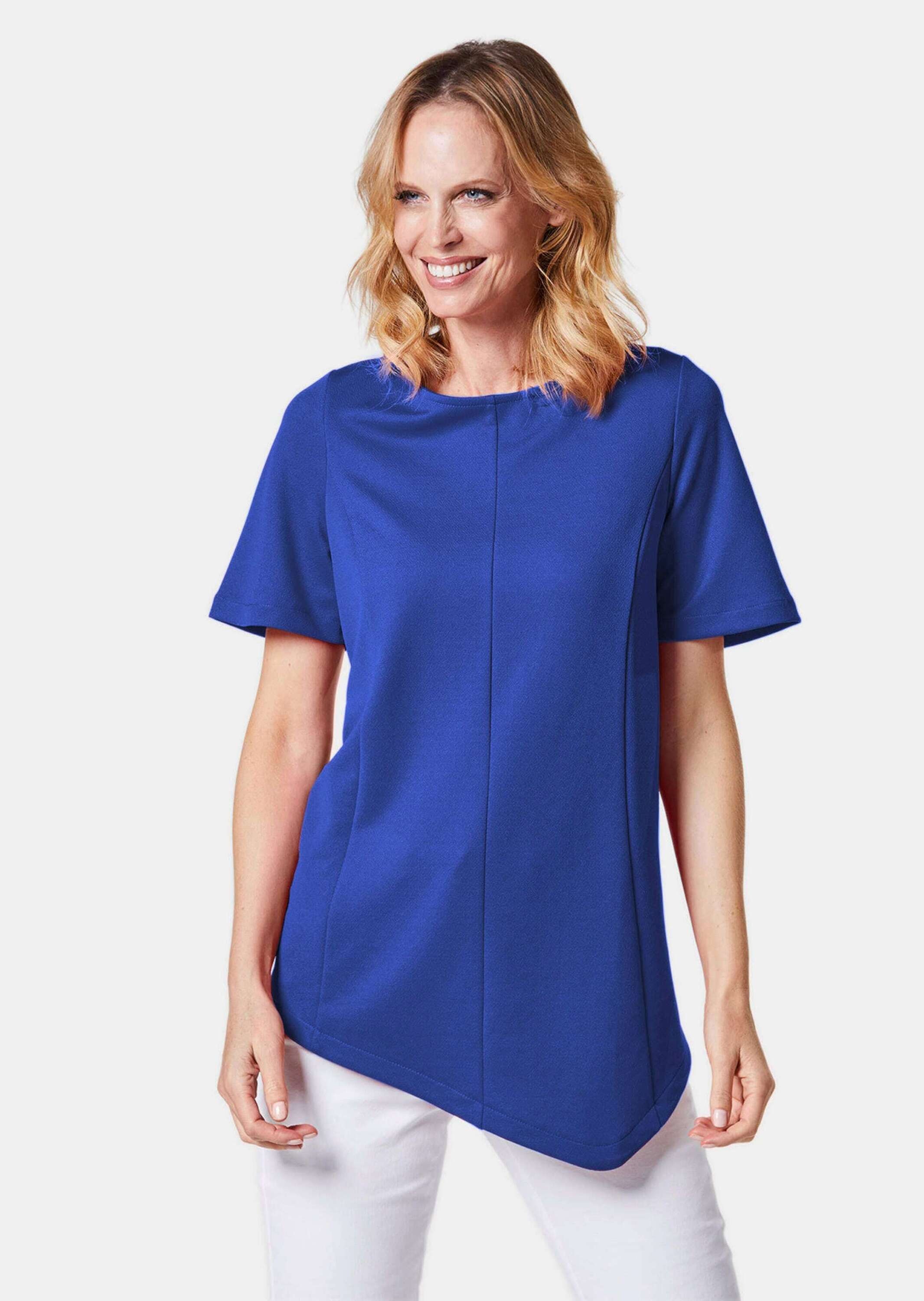 GOLDNER Langarm-Poloshirt "Zipfelshirt" Ohne günstig online kaufen