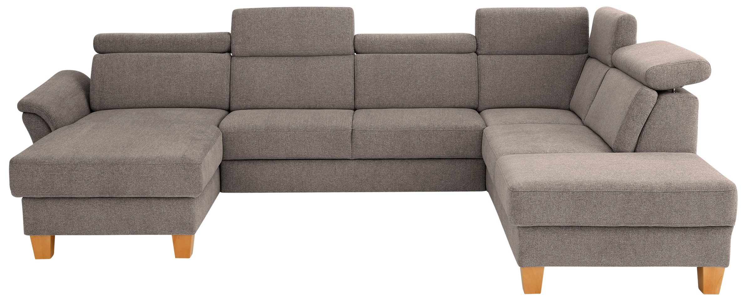 OTTO home Wohnlandschaft "Conville U-Form" Kopfteilverstellung wahlweise mit Schlaffunktion und Bettkasten