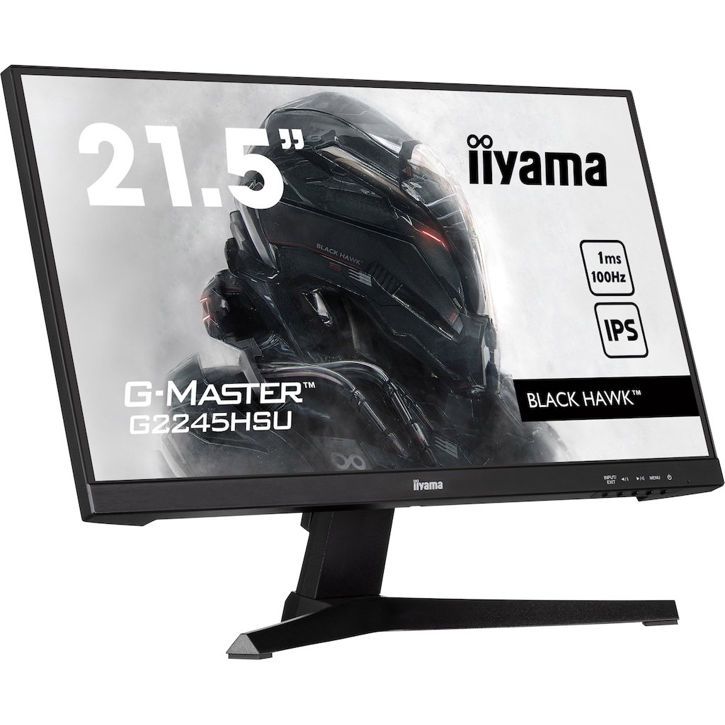 Iiyama Gaming-Monitor »G2245HSU-B1«, 54,5 cm/21 Zoll, 1920 x 1080 px, Full HD, 1 ms Reaktionszeit, 100 Hz