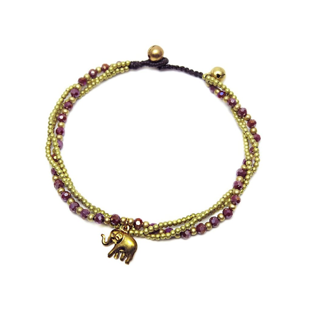 Adelia´s Charm-Armband »Armband Charm Armband Elefant mit Halbedelsteinen«