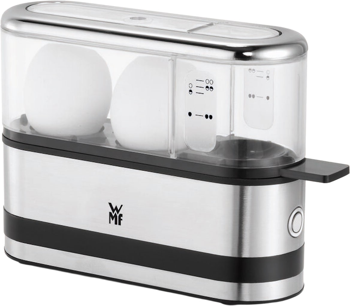 Wmf Cromargan® Matt Eierkocher "Küchenminis 2-Eier-Kocher Integrierter Wasserdosierer Und Eipick" Für 2 Stk. Eier 250 W Hochwertiges Chromargan Und Tritan Grifffläche von Baur