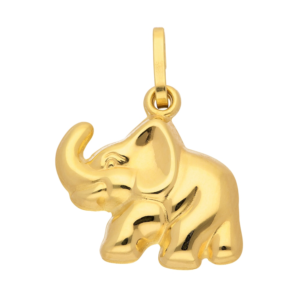 Adelia´s Kettenanhänger »333 Gold Anhänger Elefant«