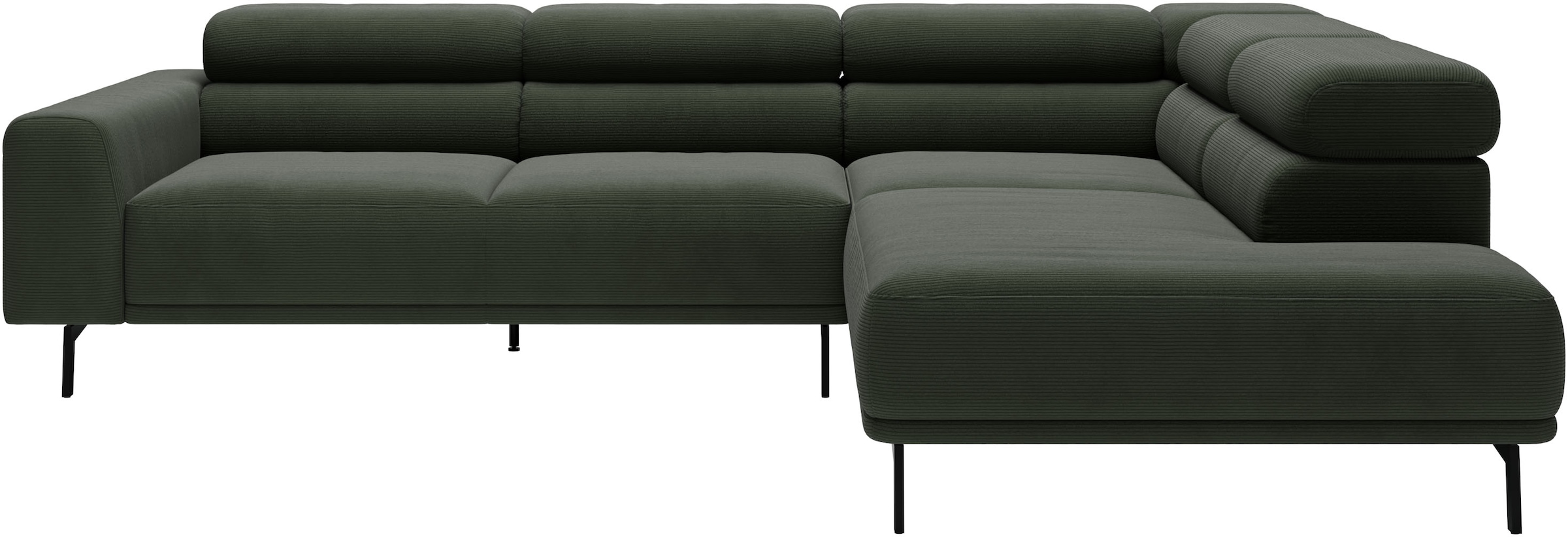 SCHÖNER WOHNEN-Kollektion "Tossa, Modernes Design trifft smarte Funktione, Breite 273 cm" Motorischer Sitzvorzug, Kopfteil-Funktion & Saugroboter-Höhe