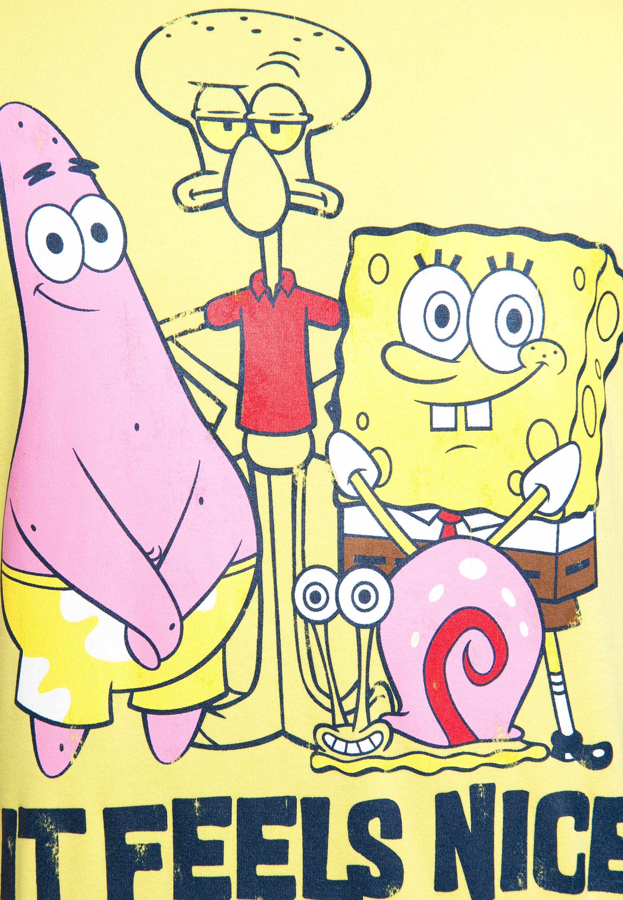 LOGOSHIRT T-Shirt »Spongebob«, mit witzigem Statement-Print