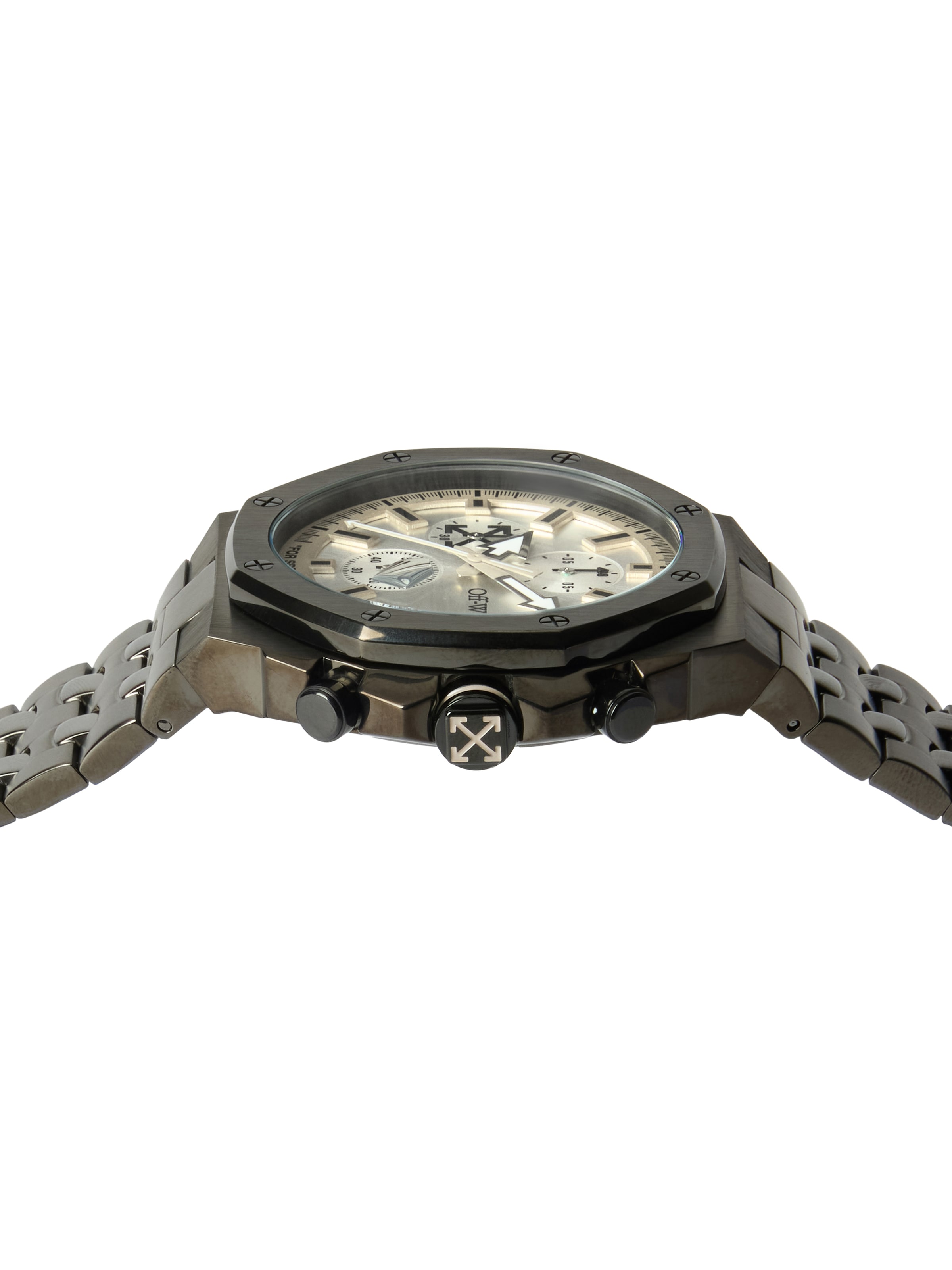 OFF-WHITE Chronograph »HIGH FREQUENCY« Quarzuhr, Armbanduhr, Herrenuhr, Edelstahlarmband, analog