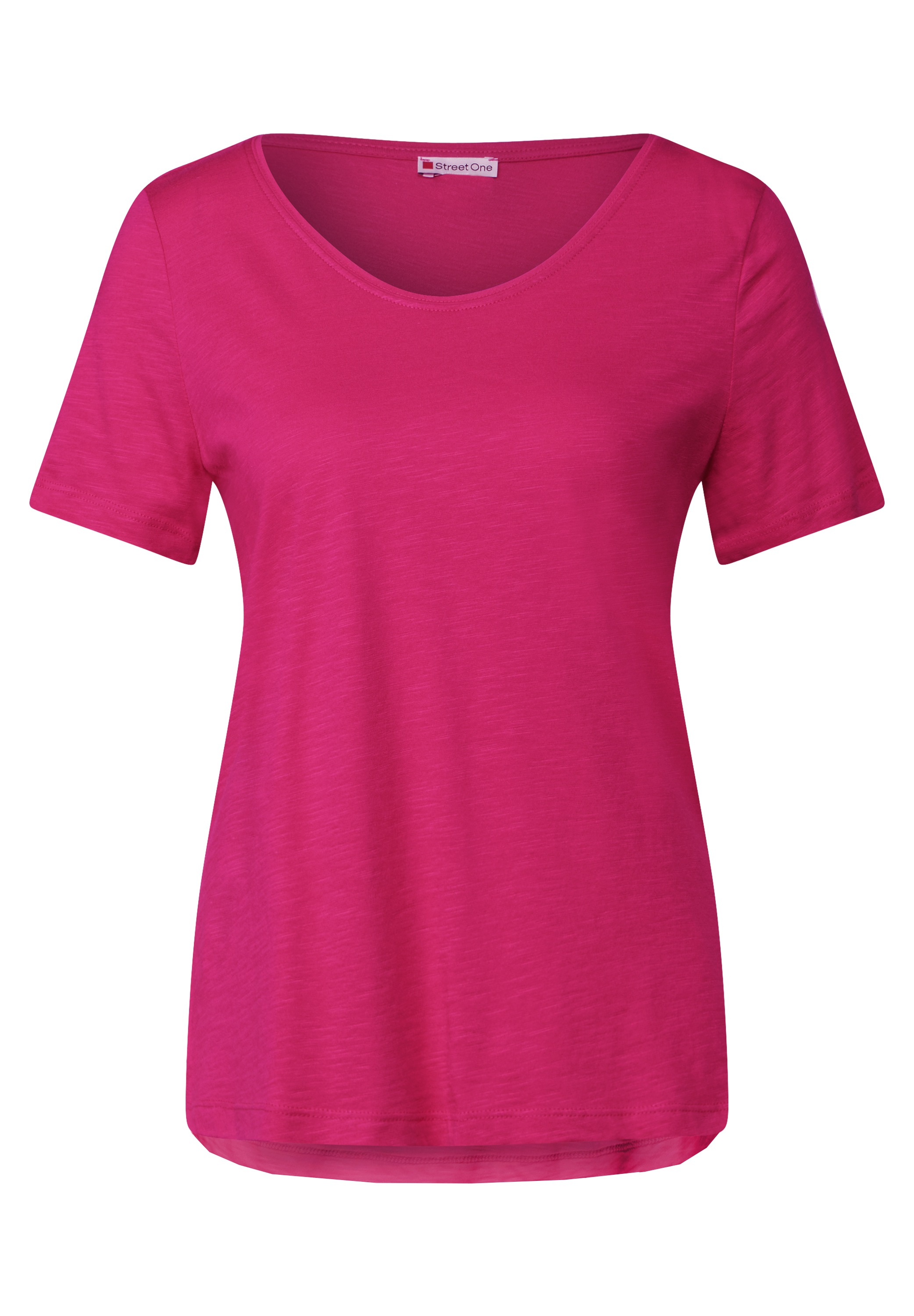 STREET ONE V-Shirt, im soften Baumwoll-Mix