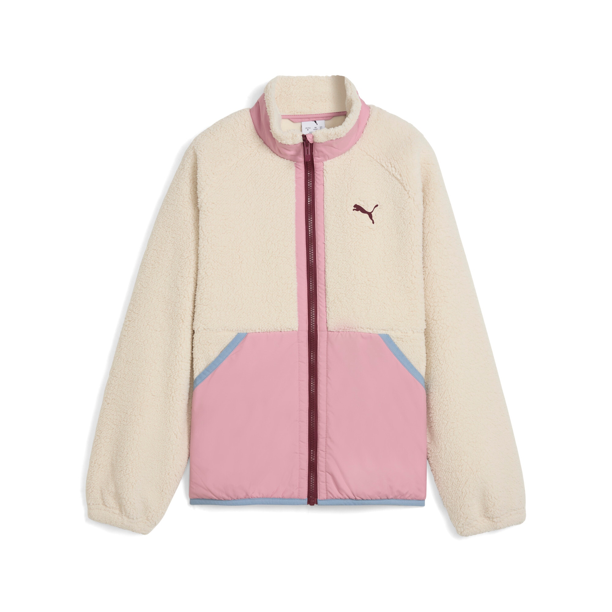 PUMA Trainingsjacke "HYBRID SHERPA JACKET" mit Kapuze mit WarmCELL Technologie, mit Rollkragen, mit Kängurutaschen