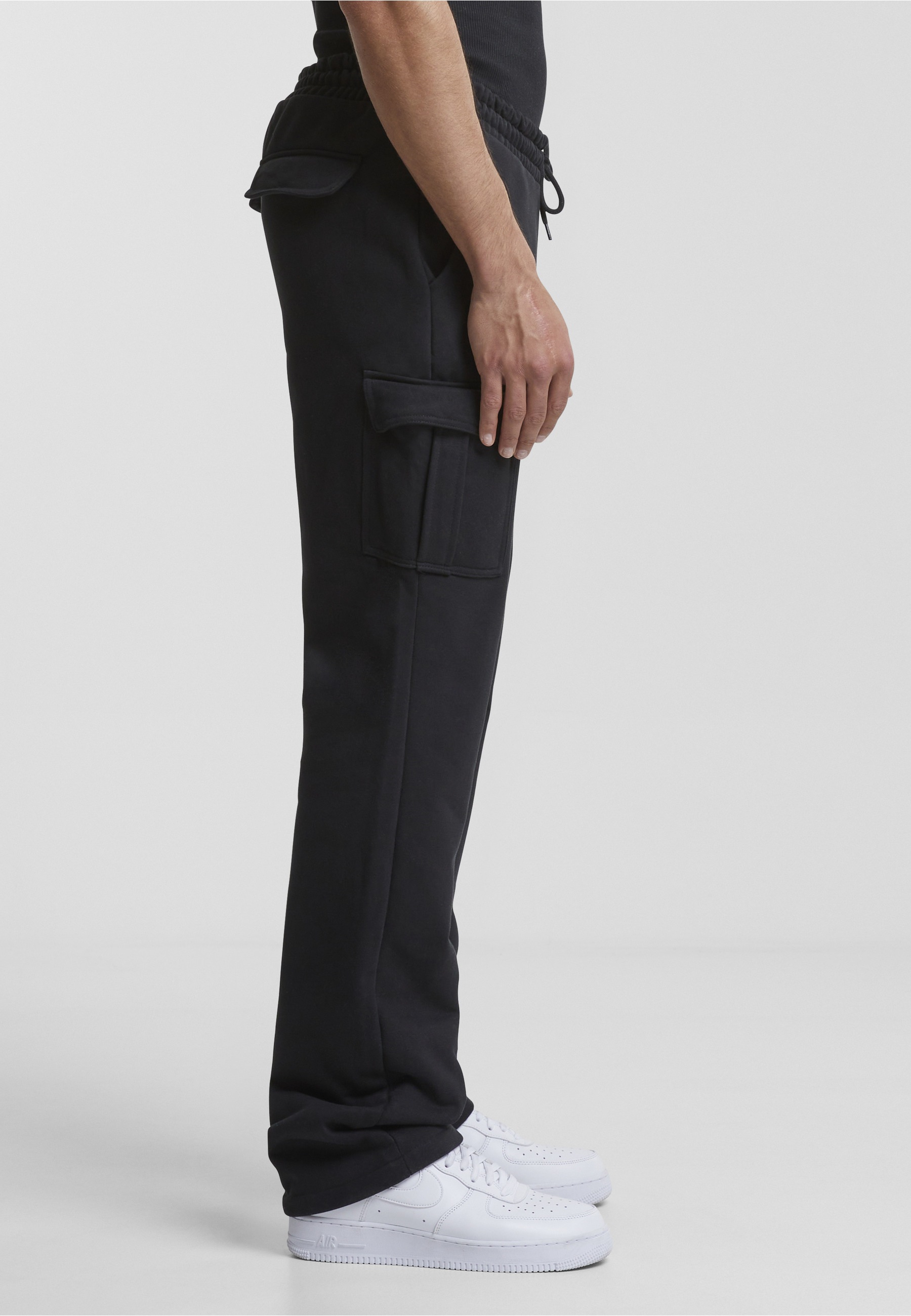 URBAN CLASSICS Cargohose »Urban Classics Herren Heavy Straight Leg Cargo Sweatpants«